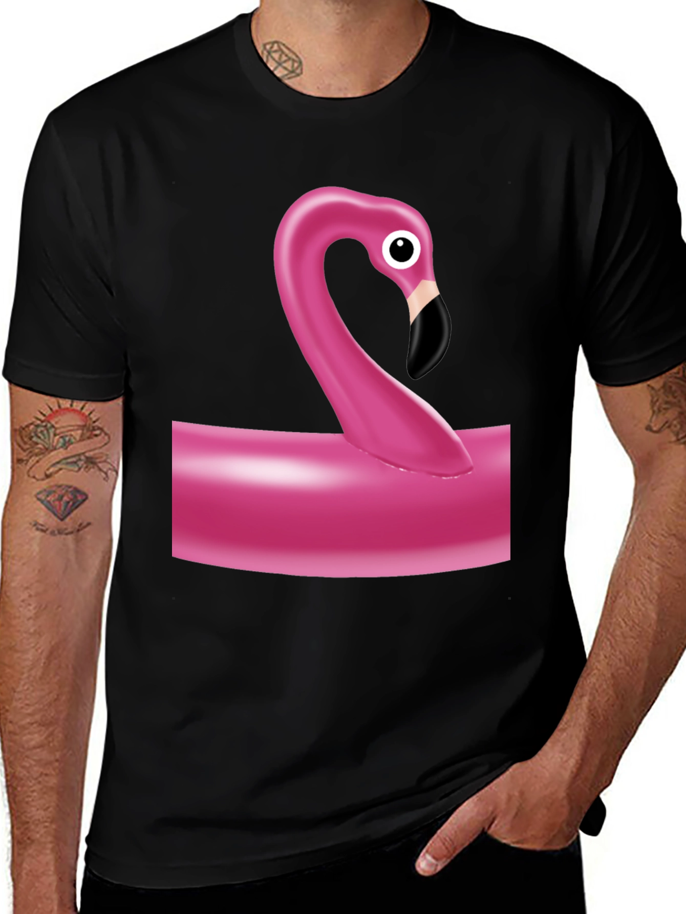 Black Flamingo Tee - Fun & Stylish Graphic T-Shirt