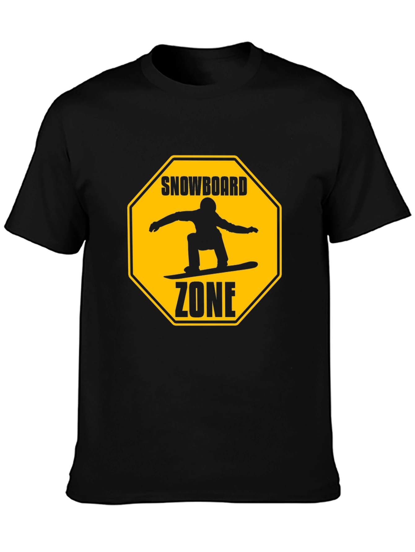 Snowboard Zone Graphic T-Shirt - Black