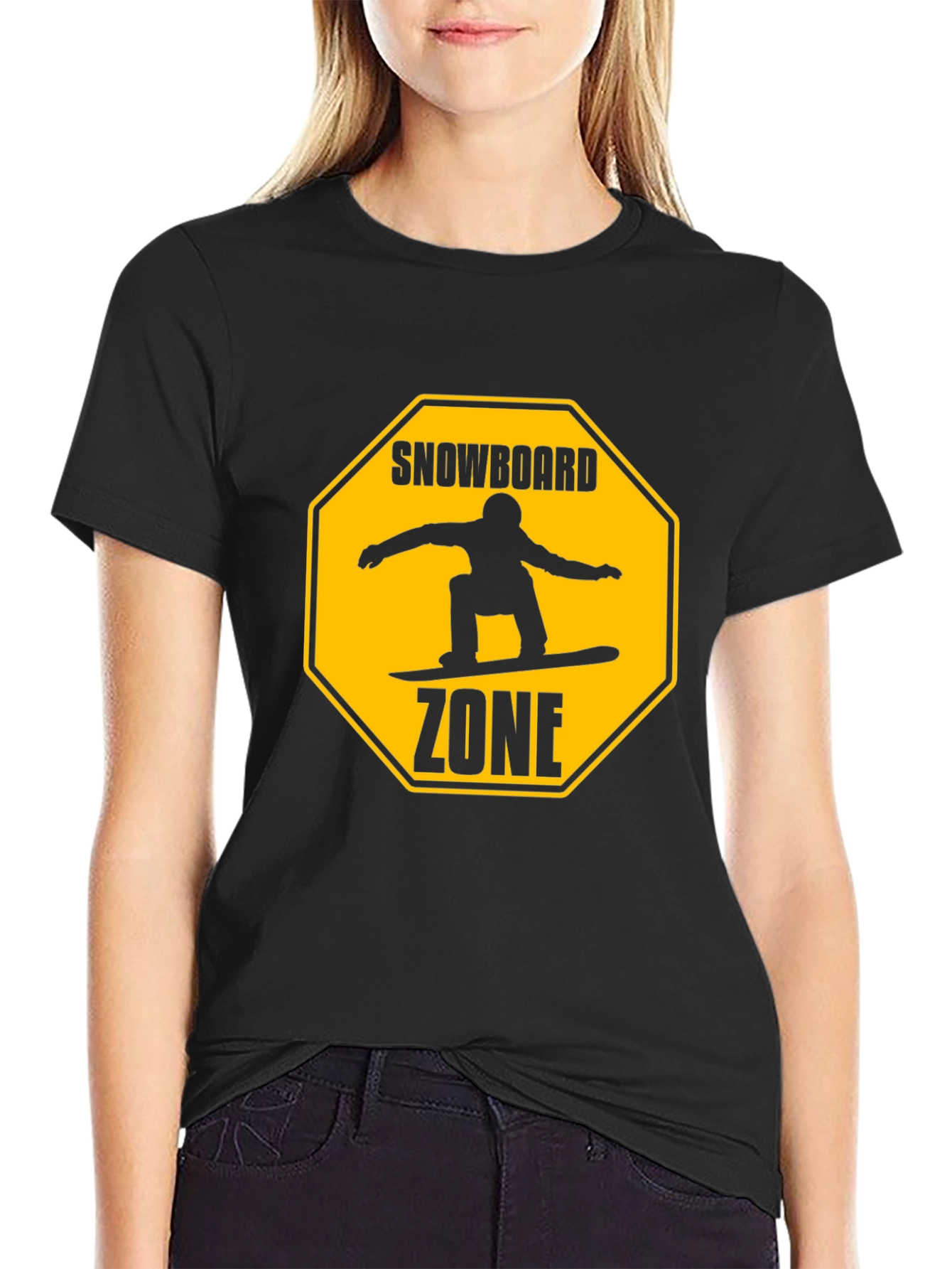 Snowboard Zone Graphic T-Shirt - Black