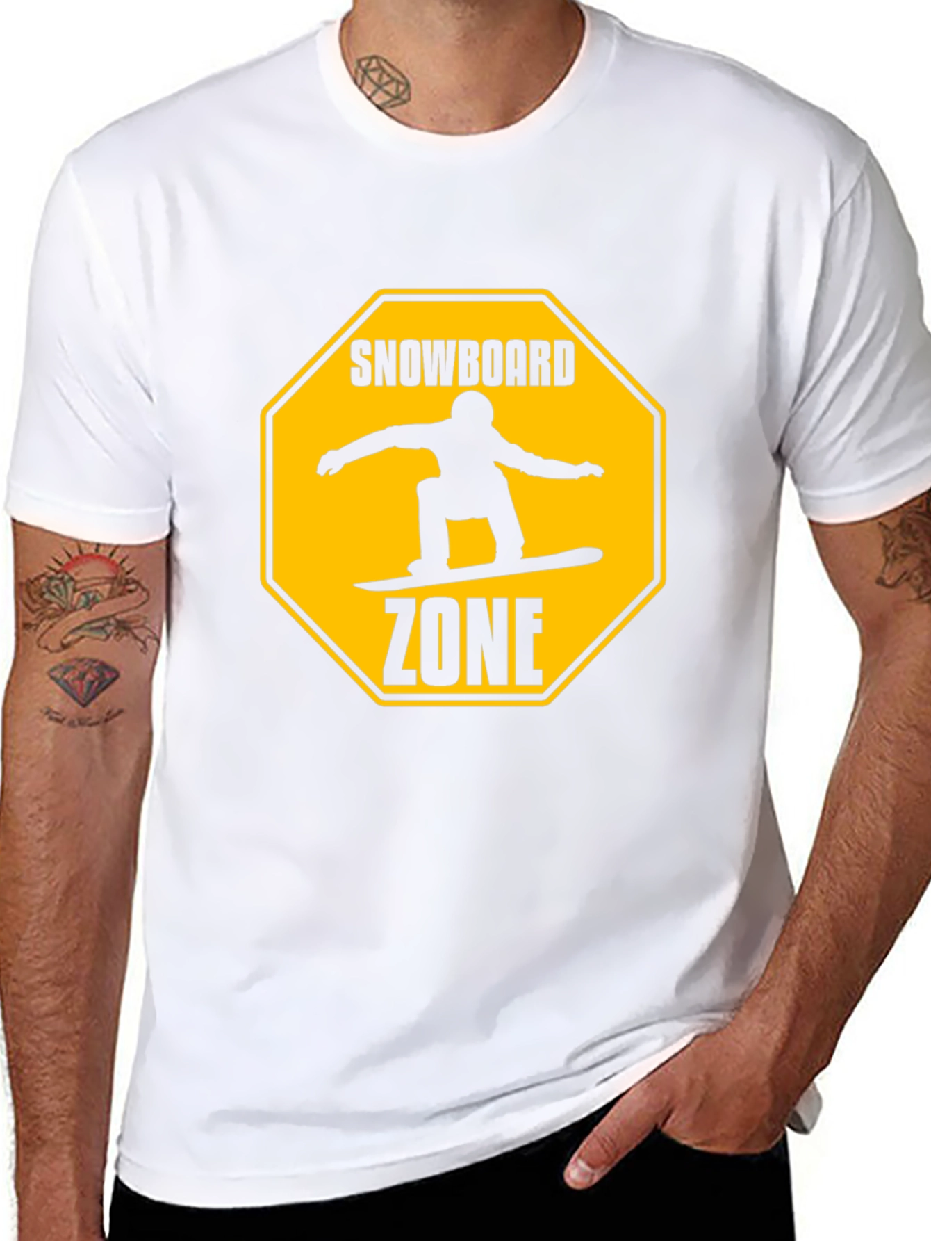 Snowboard Zone Graphic T-Shirt - Black