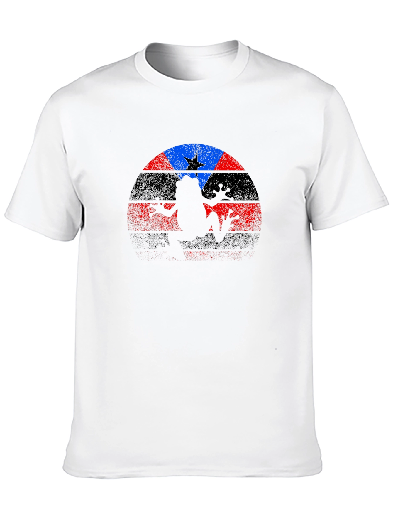 Coqui Frog Puerto Rico Flag Graphic T-Shirt
