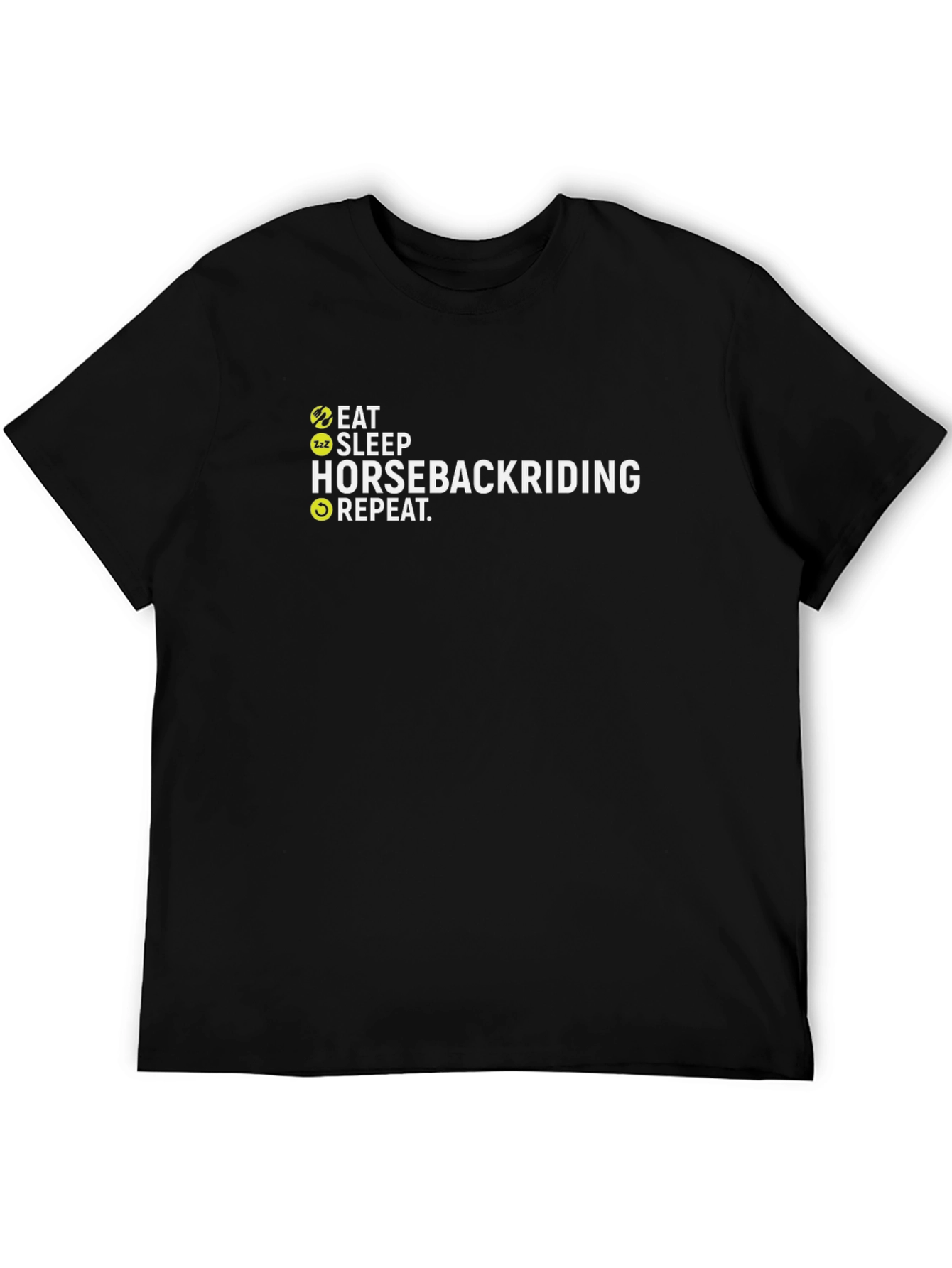 Eat Sleep Horseback Riding Repeat Graphic Tee