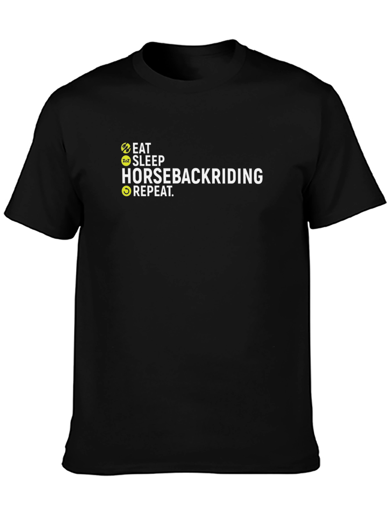 Eat Sleep Horseback Riding Repeat Graphic Tee