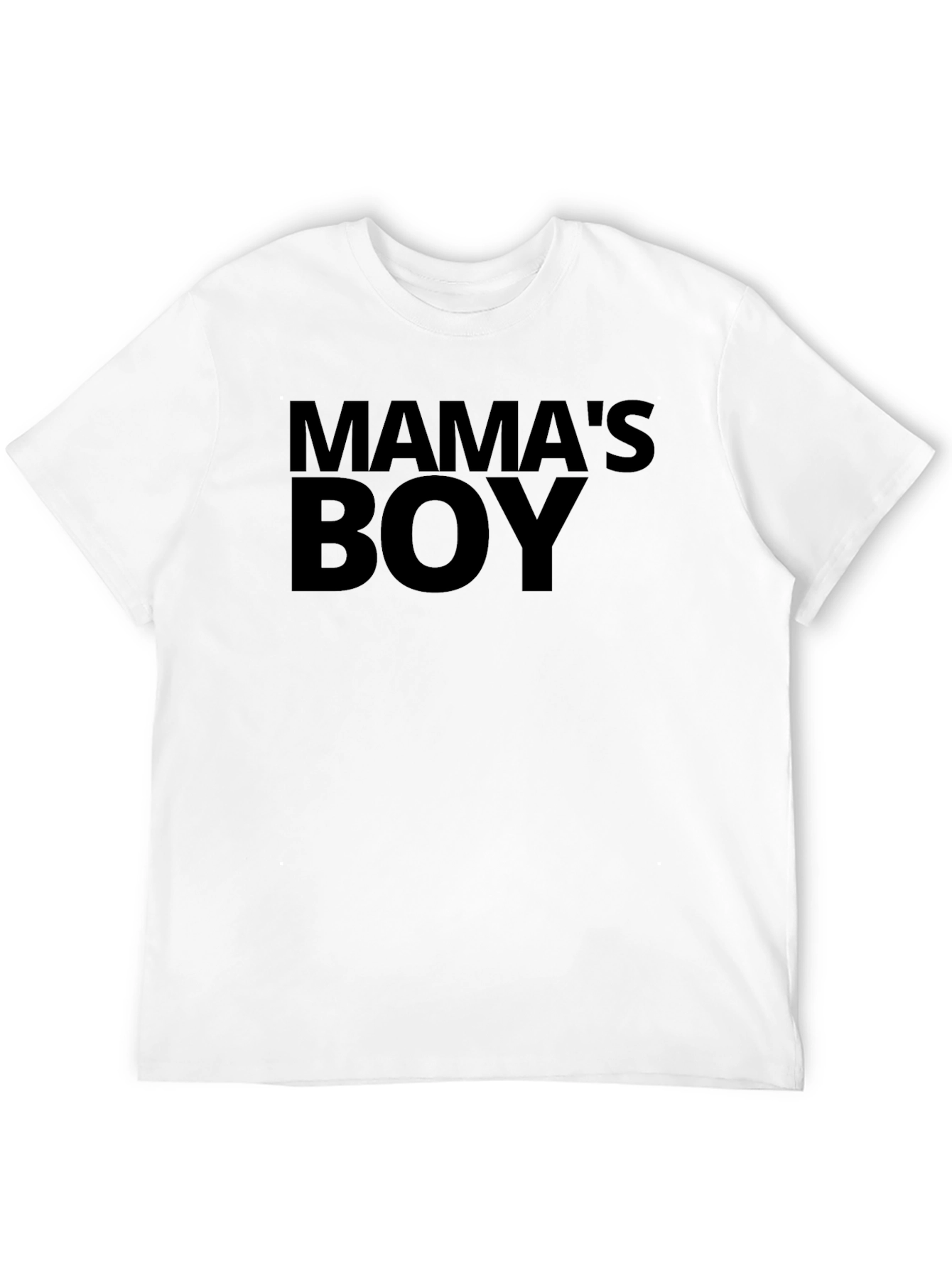 Mamas Boy Black T-Shirt - Novelty Graphic Tee