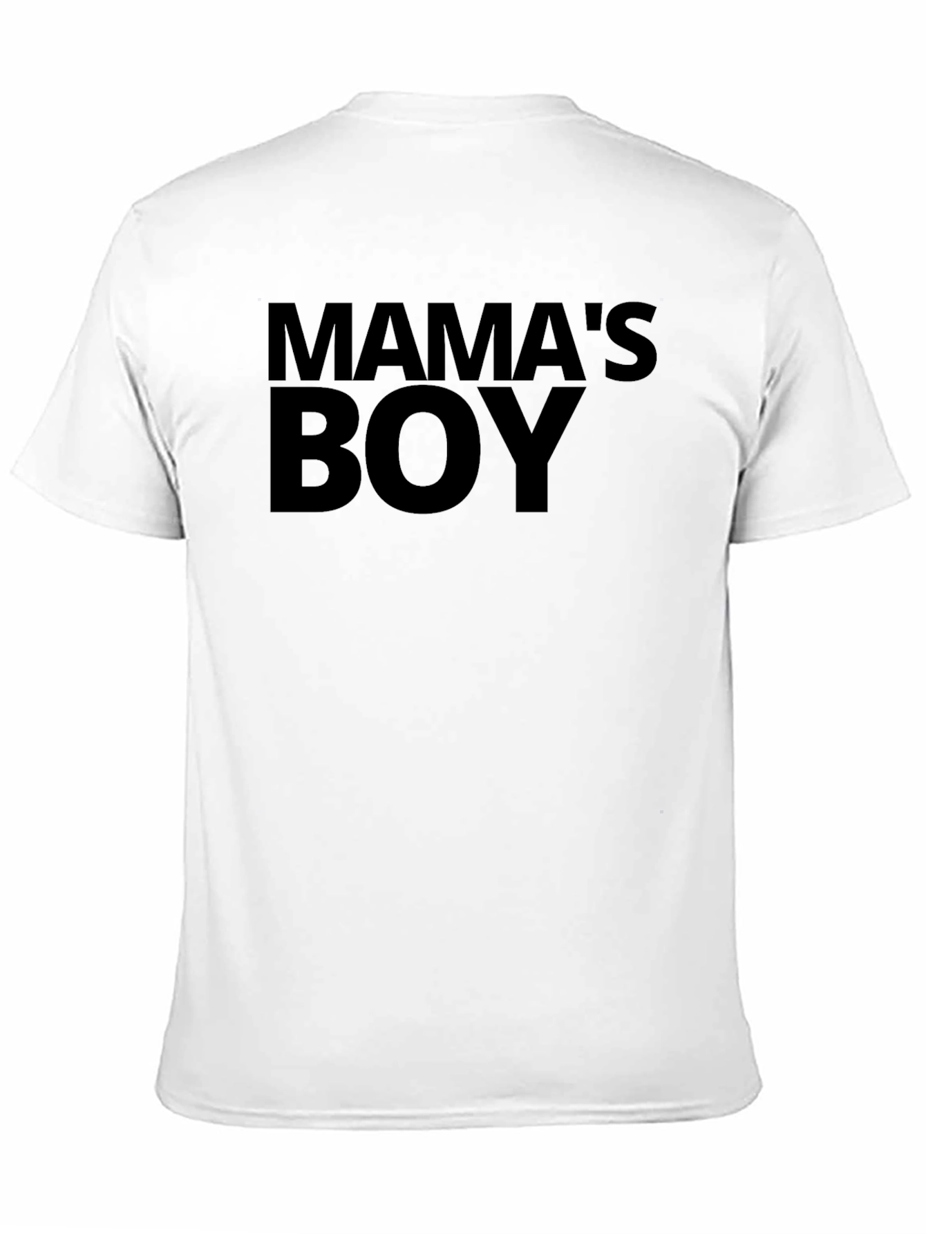 Mamas Boy Black T-Shirt - Novelty Graphic Tee