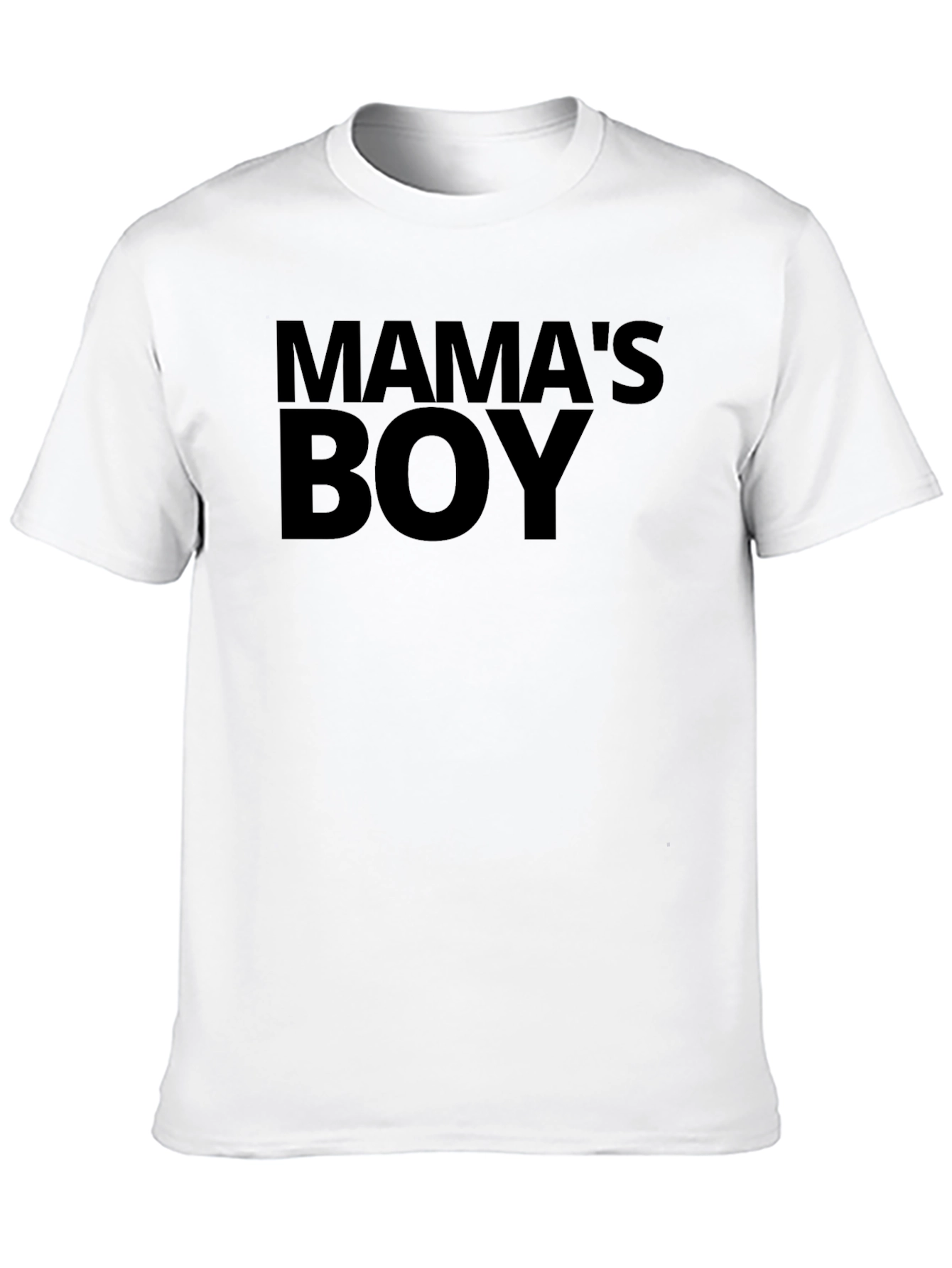 Mamas Boy Black T-Shirt - Novelty Graphic Tee