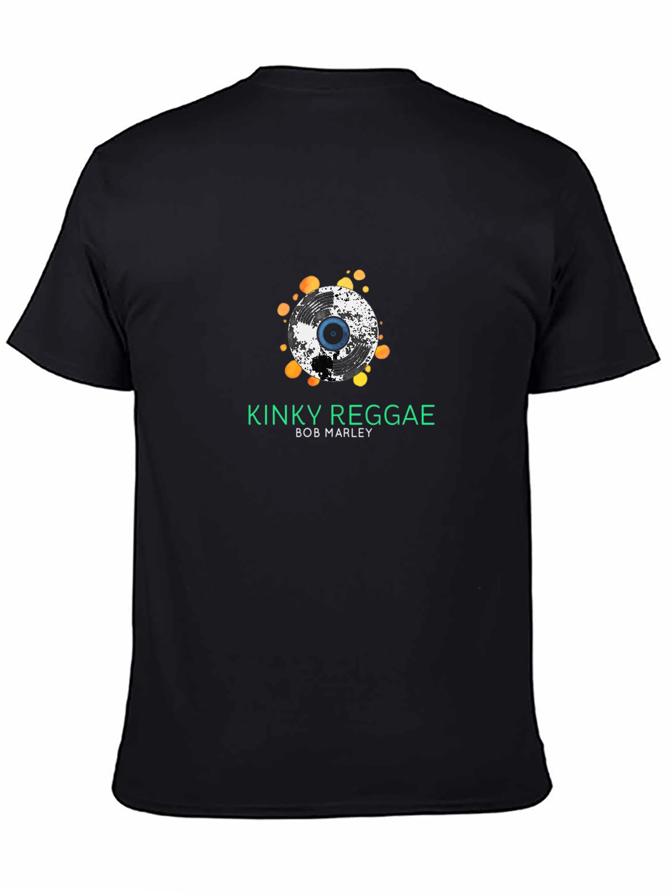 Kinky Reggae Bob Marley Black T-Shirt