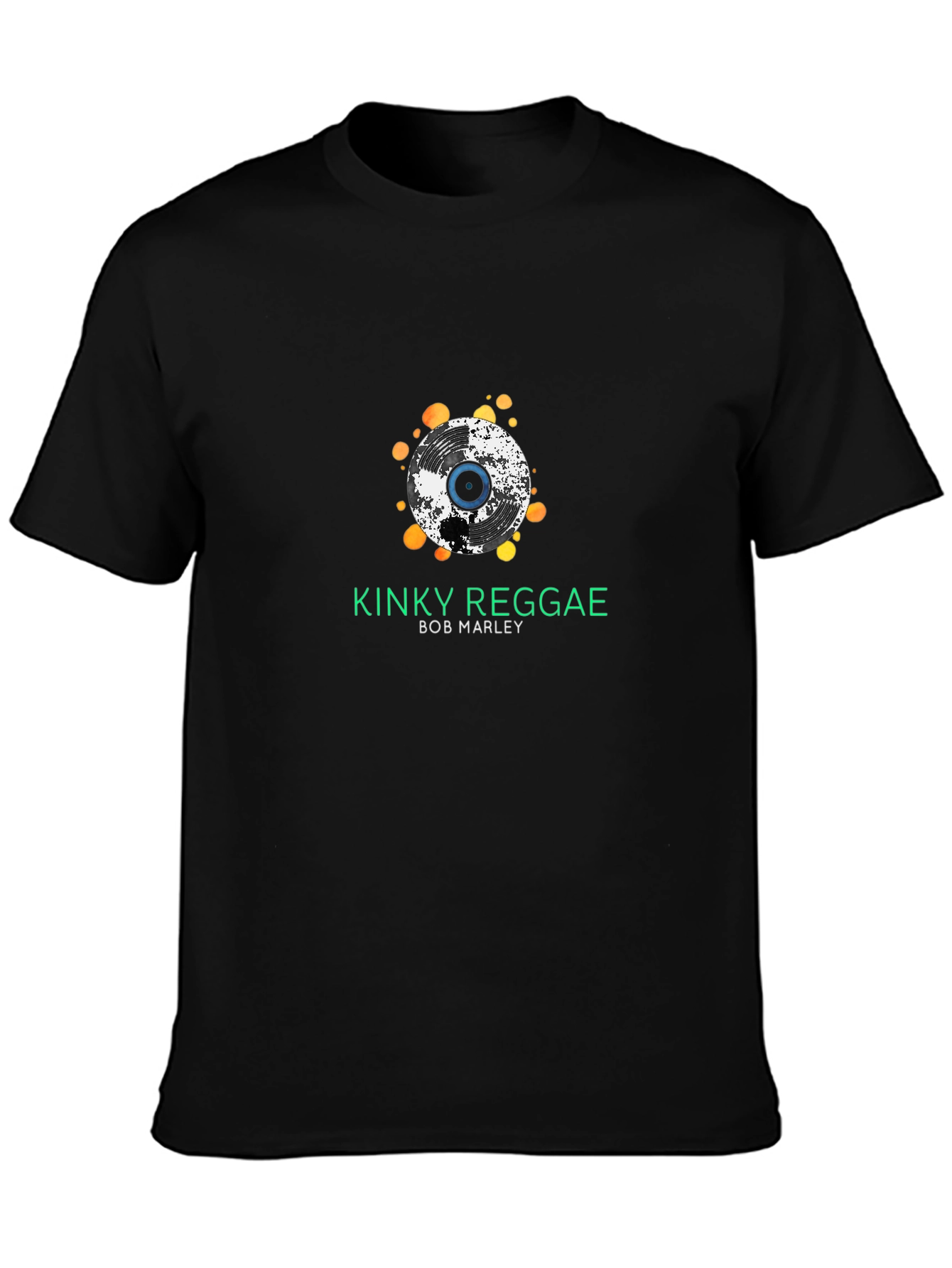 Kinky Reggae Bob Marley Black T-Shirt