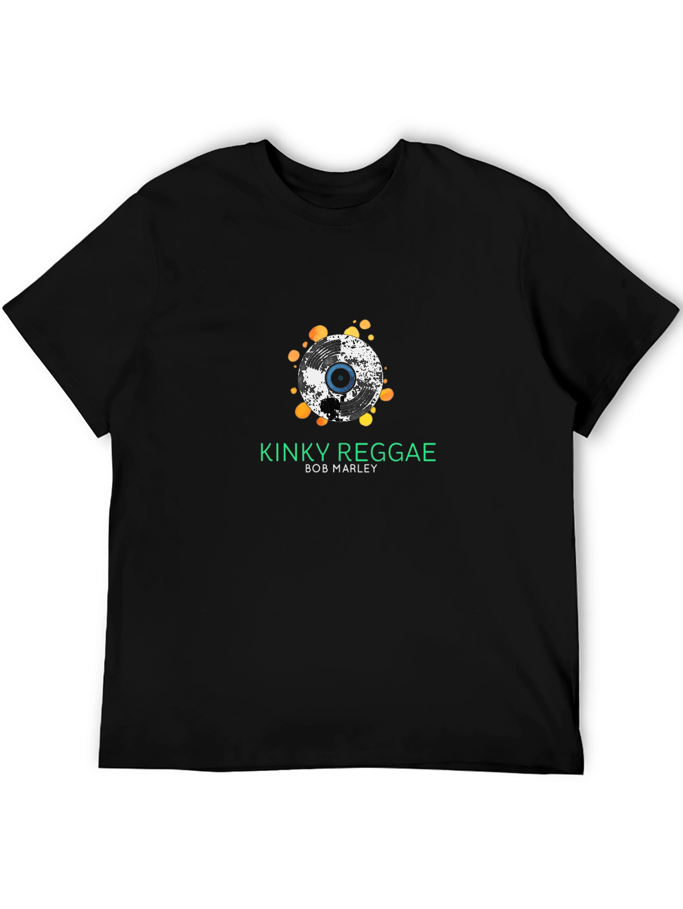 Kinky Reggae Bob Marley Black T-Shirt