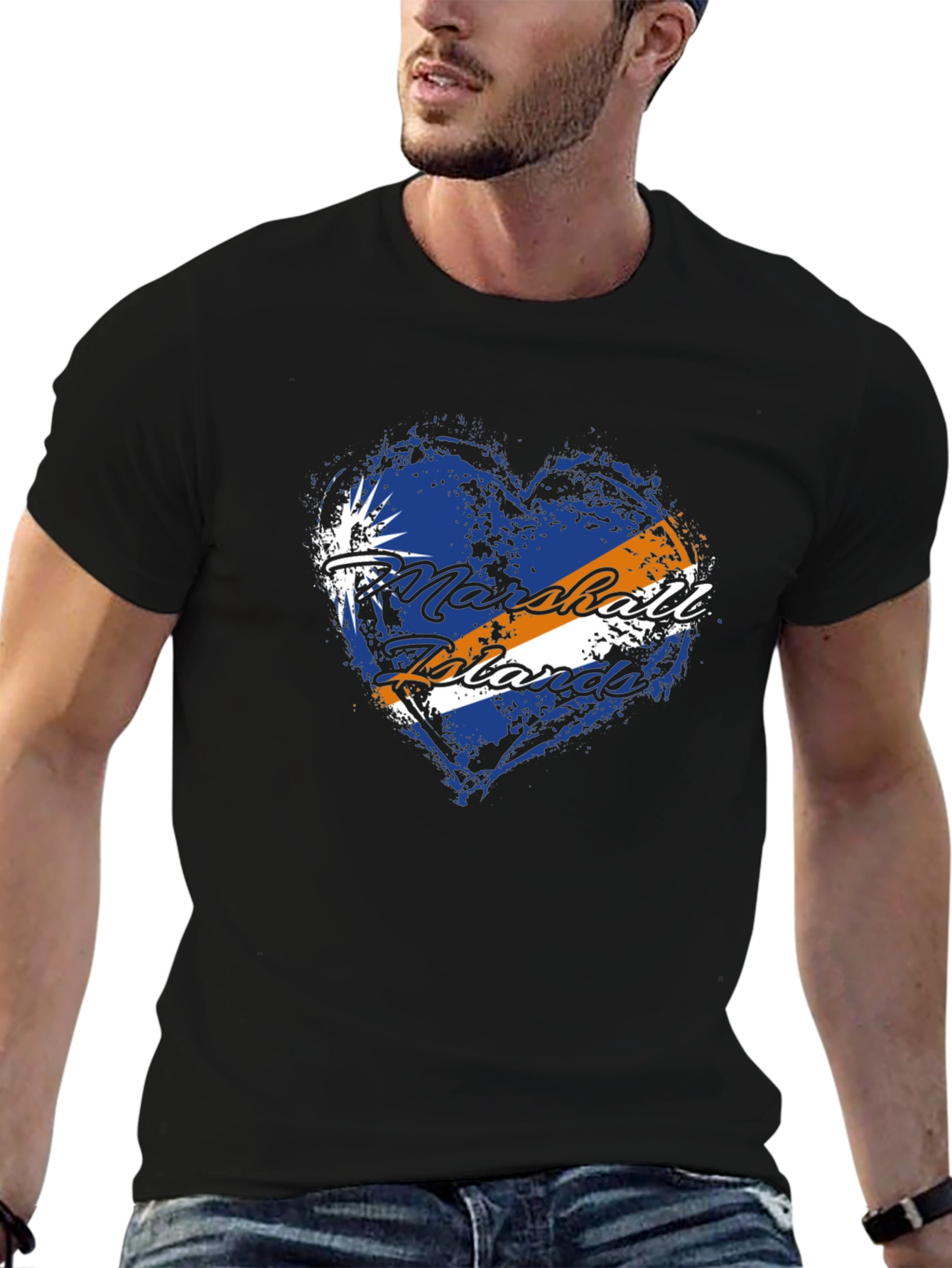 Marshall Islands Flag Heart T-Shirt