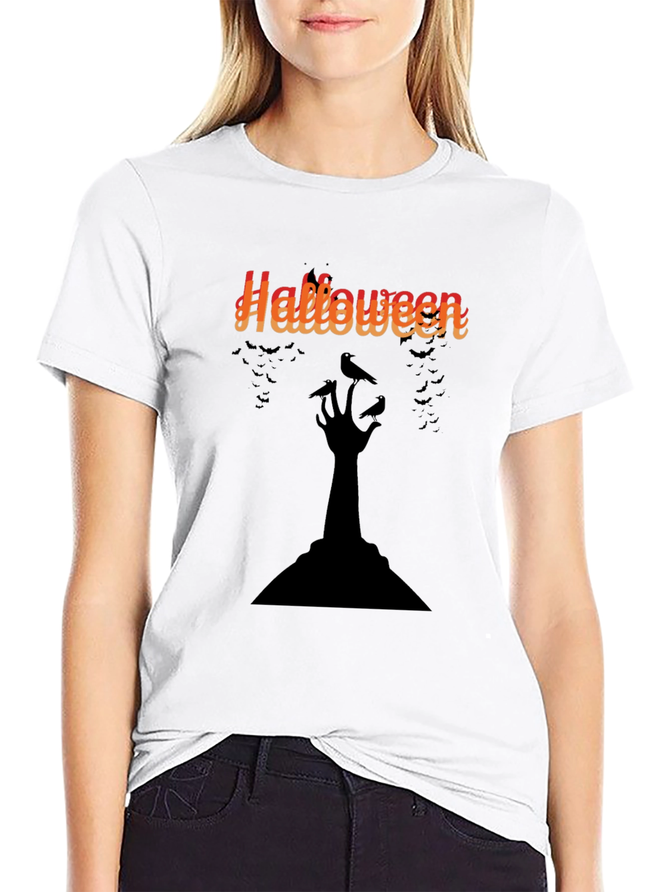 Halloween Zombie Hand T-Shirt