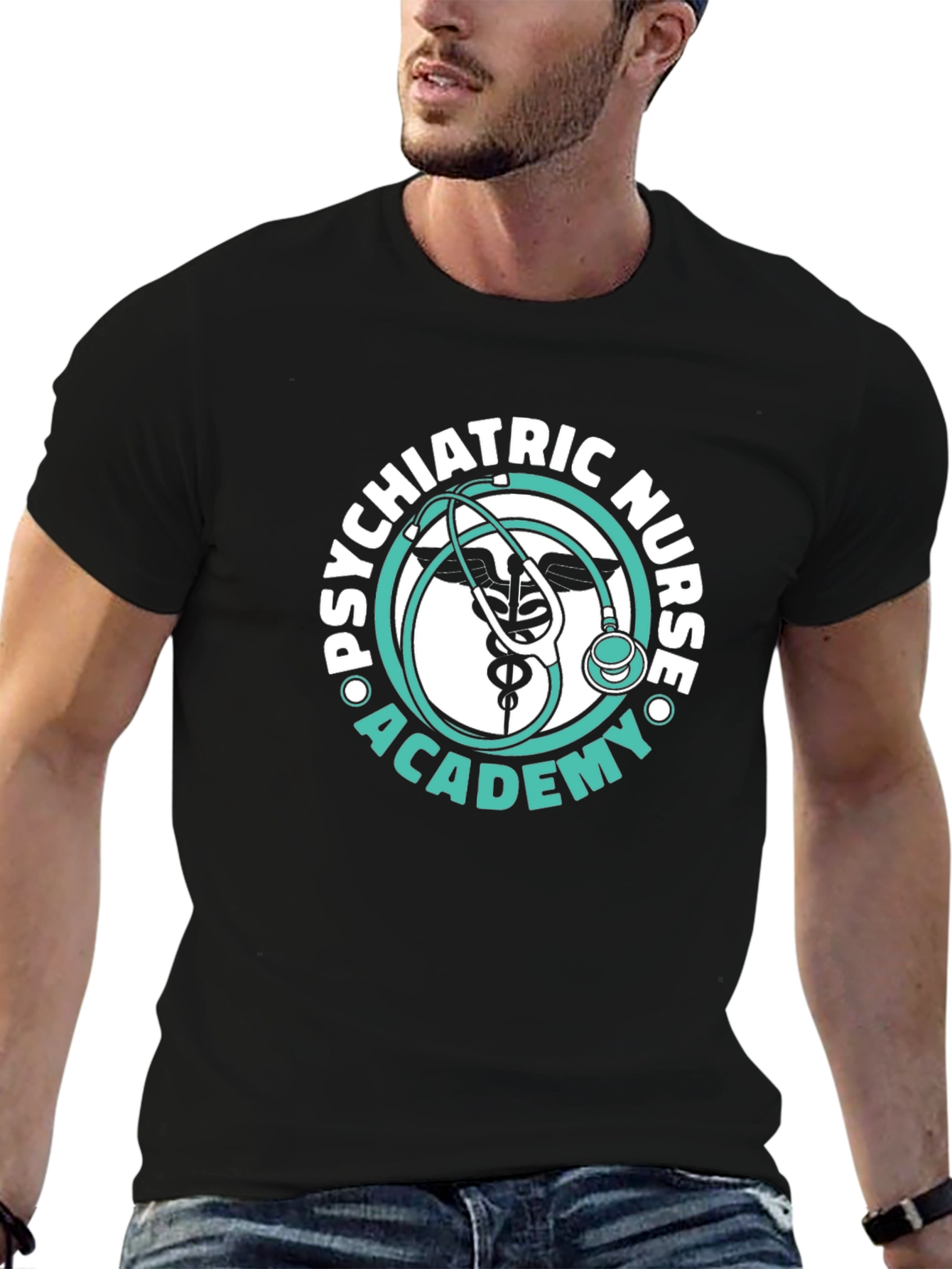 Psychiatric Nurse Academy Black T-Shirt