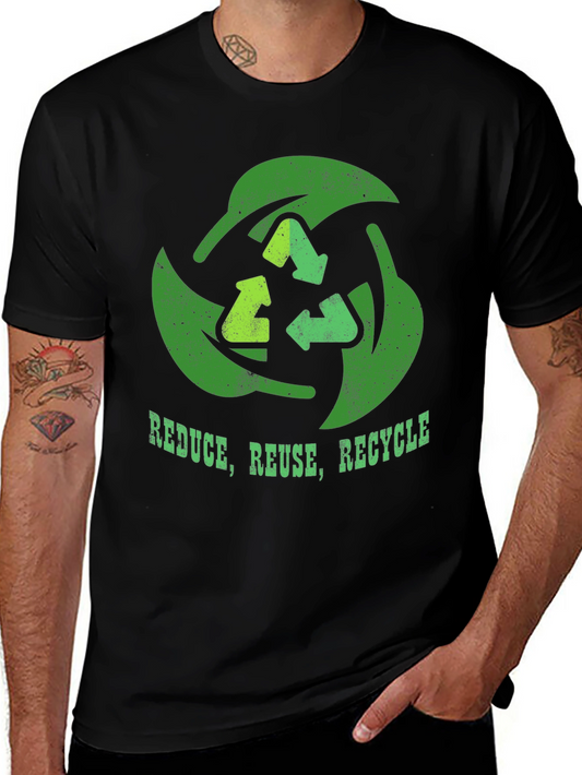 Reduce Reuse Recycle Graphic Tee - Eco-Friendly T-Shirt