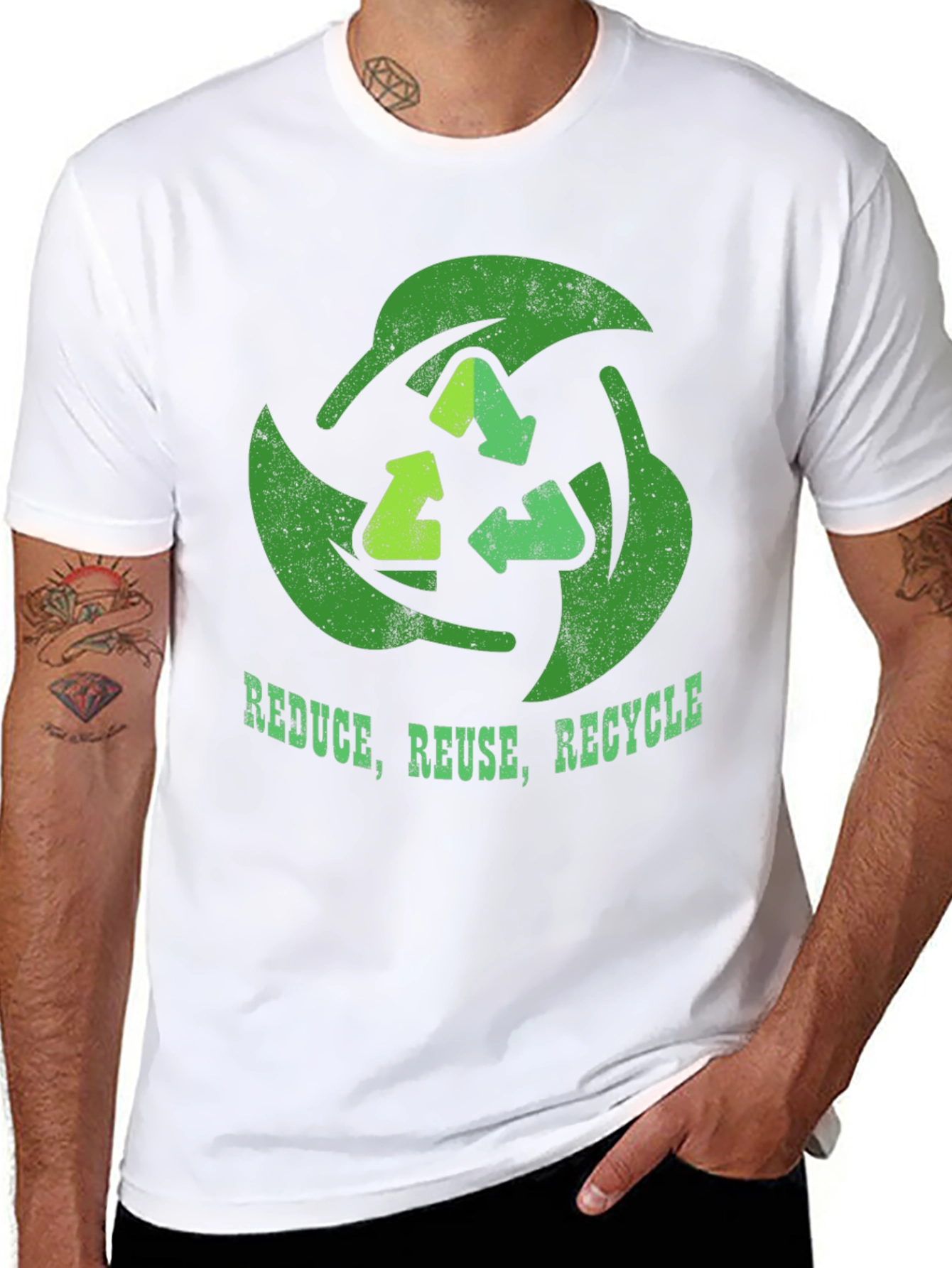 Reduce Reuse Recycle Graphic Tee - Eco-Friendly T-Shirt