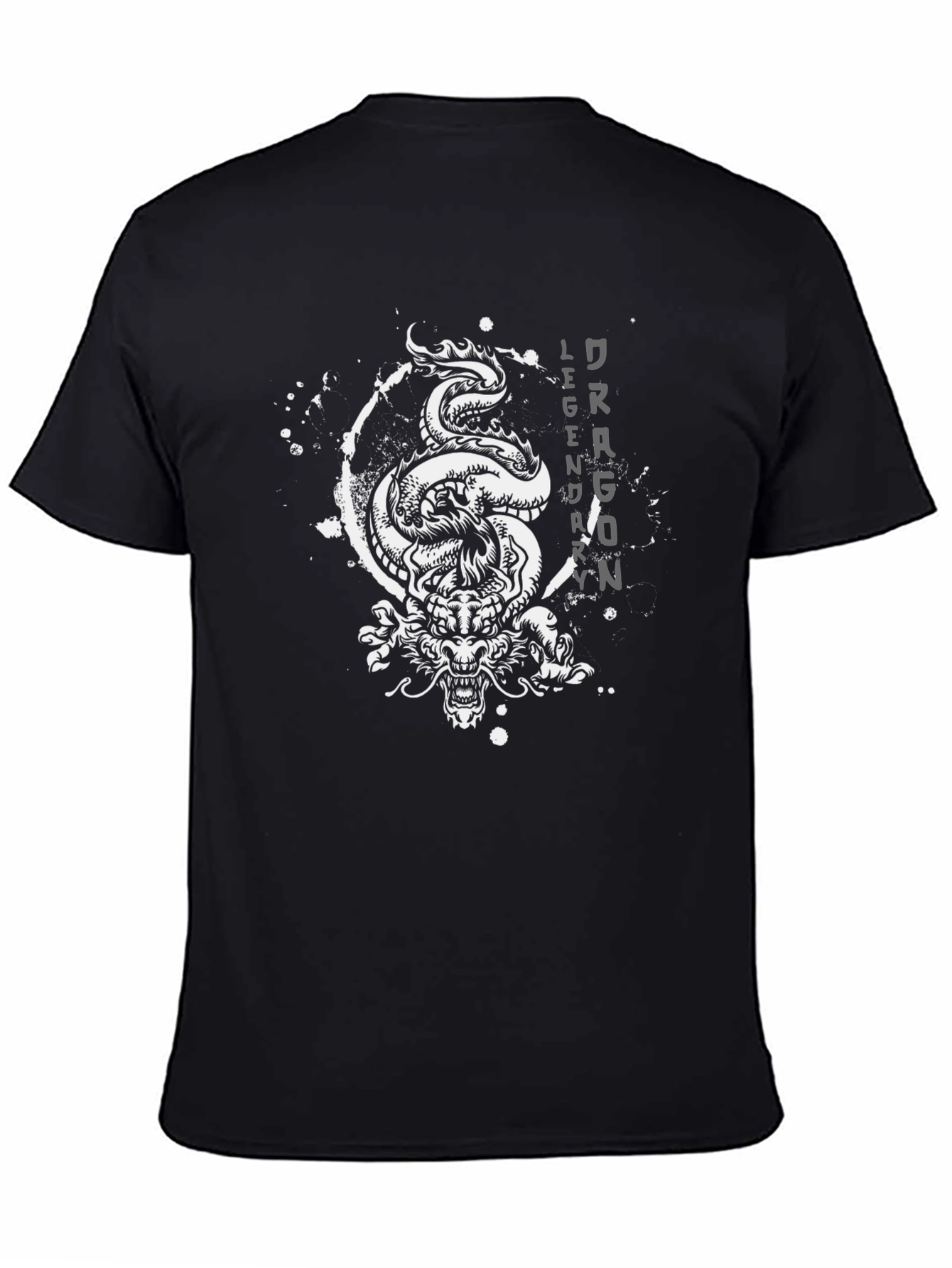 Dragon Legend Graphic Black T-Shirt
