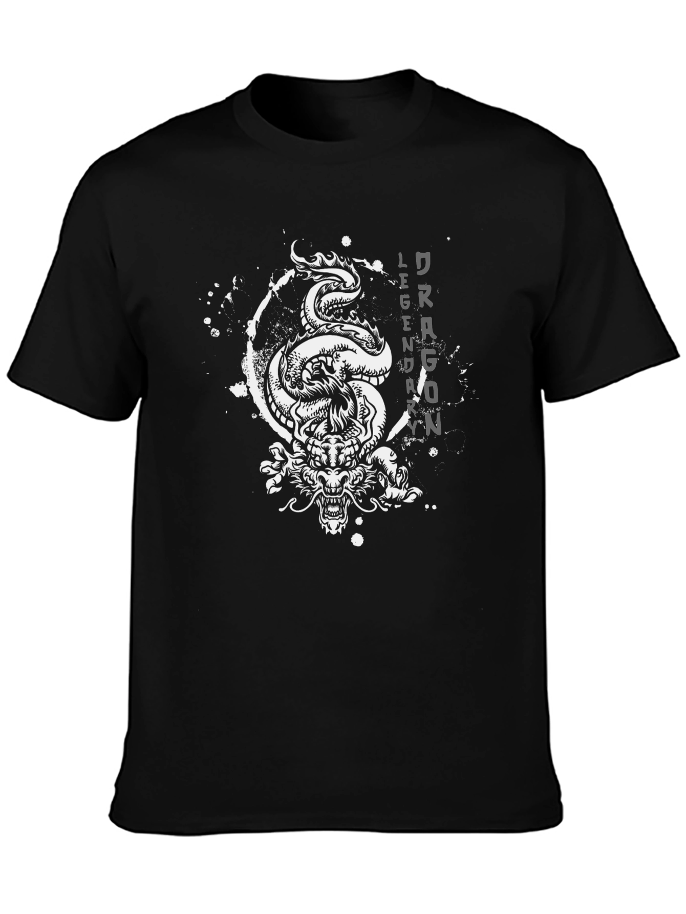 Dragon Legend Graphic Black T-Shirt