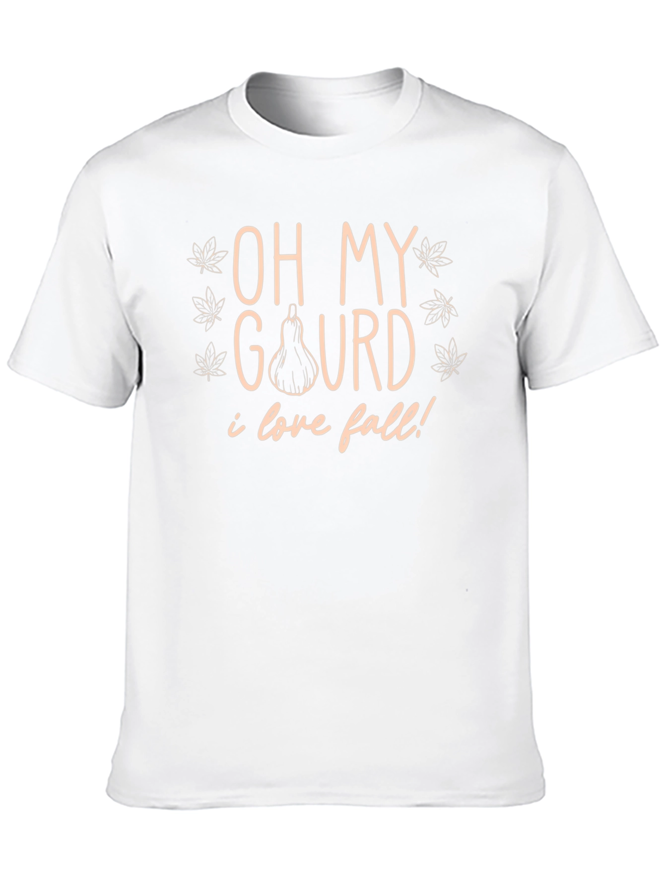 Oh My Gourd I Love Fall Black T-Shirt