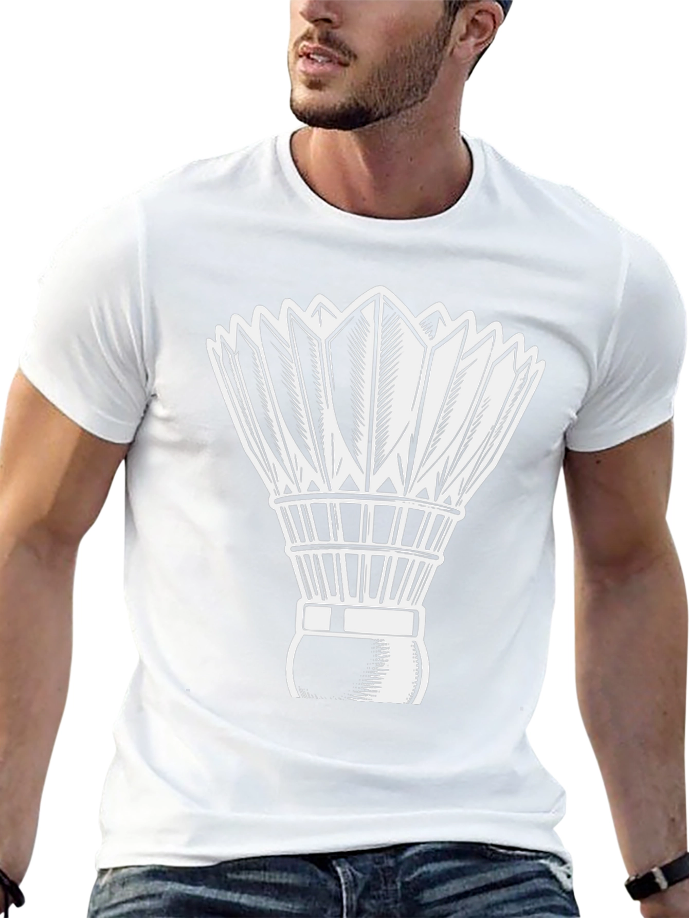 Badminton Shuttlecock Graphic Tee