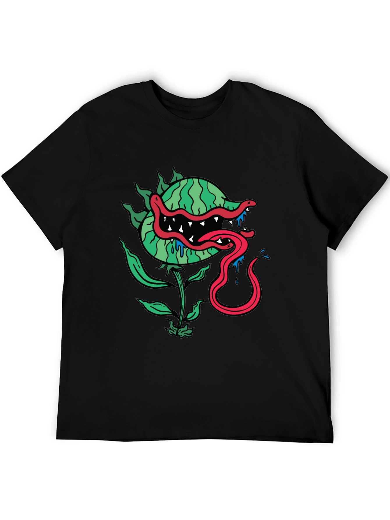 Man-Eating Plant Graphic Tee - Black