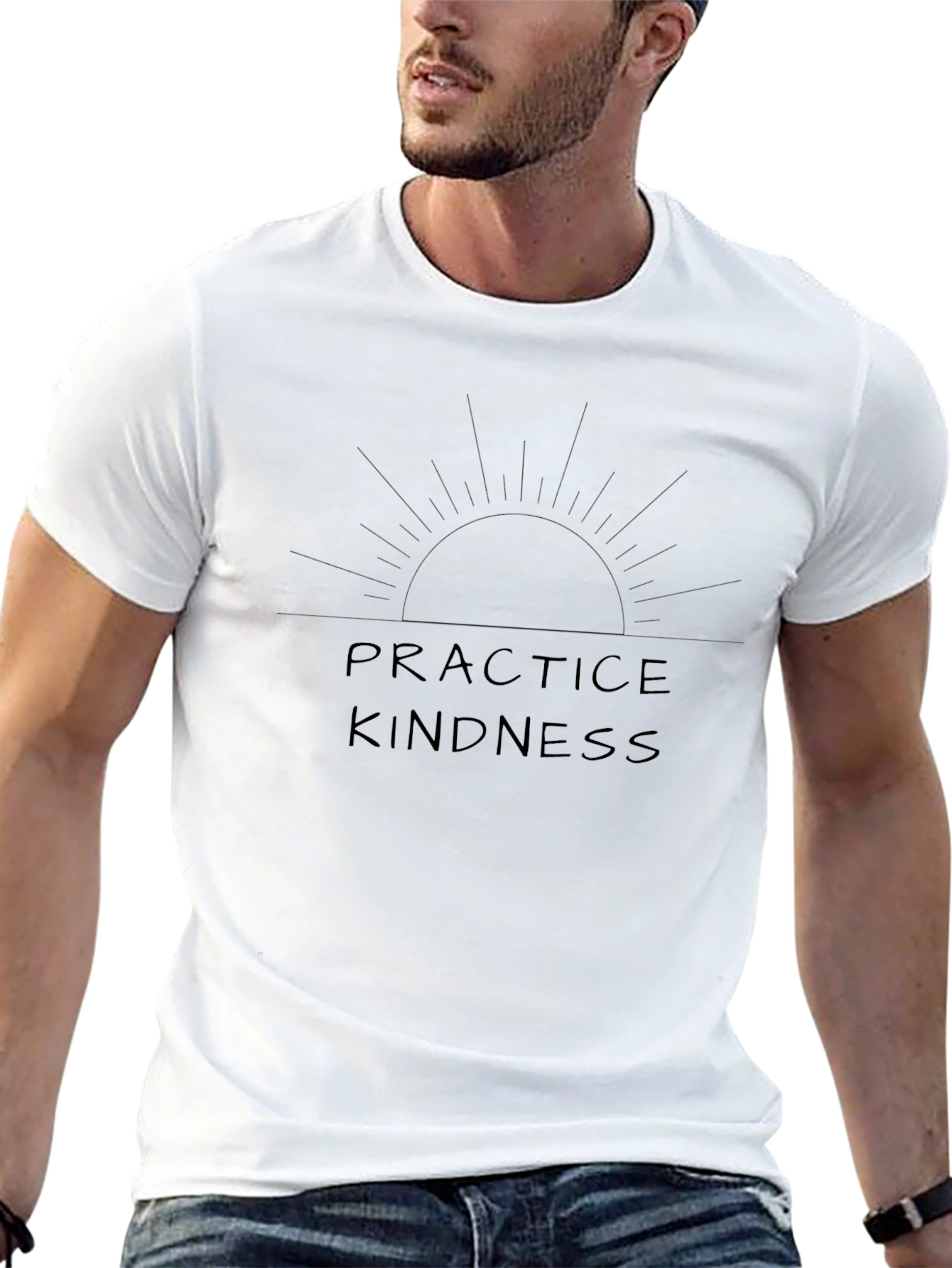 Practice Kindness Graphic Tee - Black