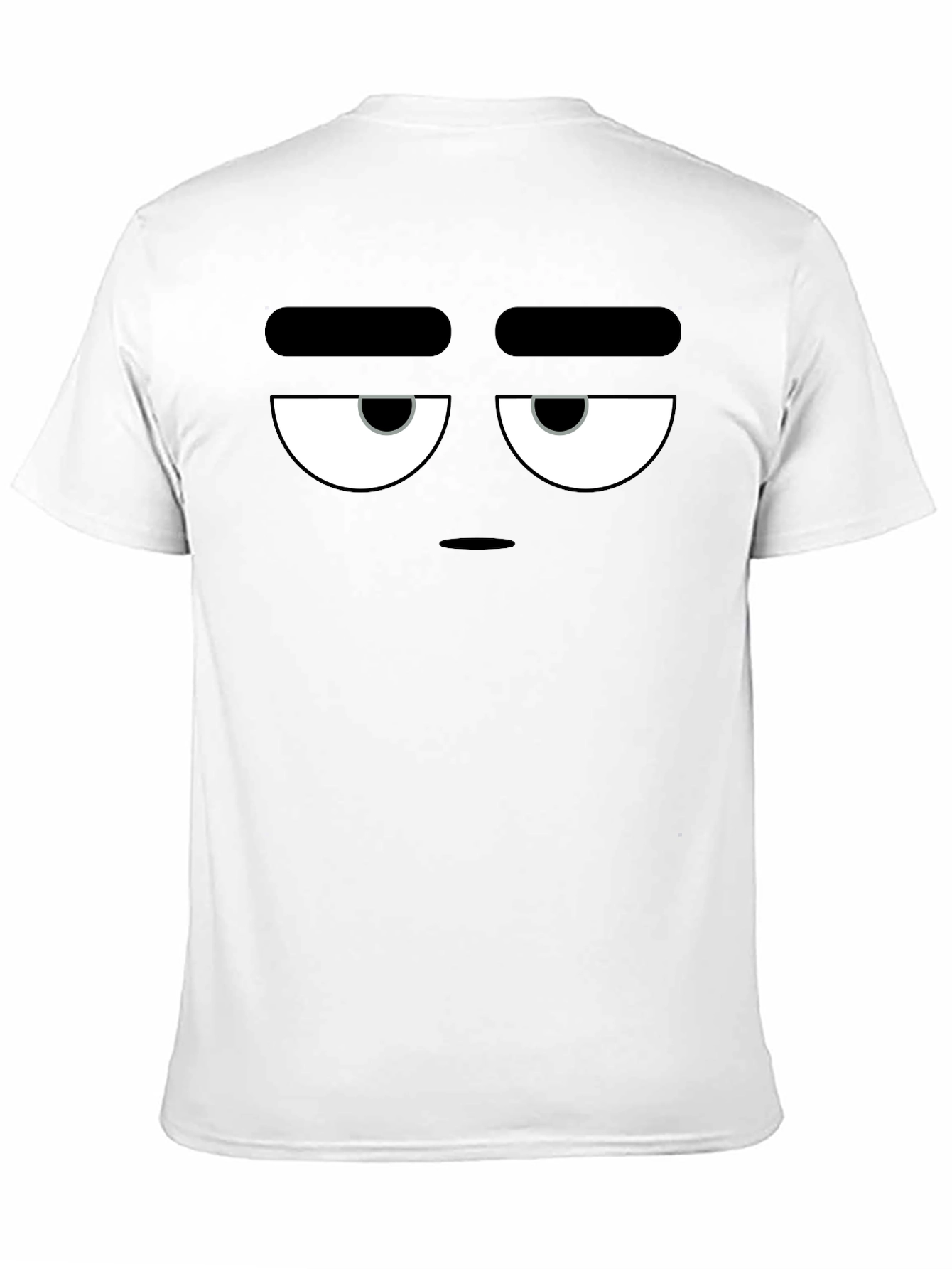 Grumpy Face Graphic Tee - Black