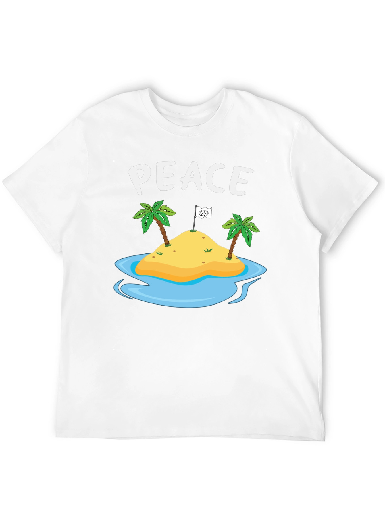 Peace Island Graphic T-Shirt - Tropical Relaxation