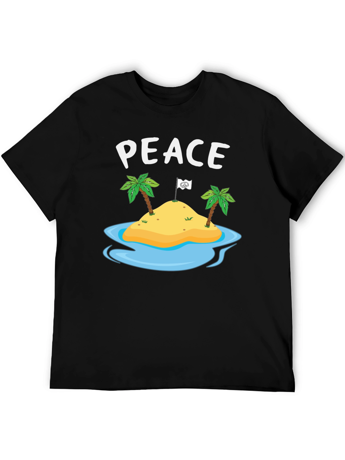 Peace Island Graphic T-Shirt - Tropical Relaxation