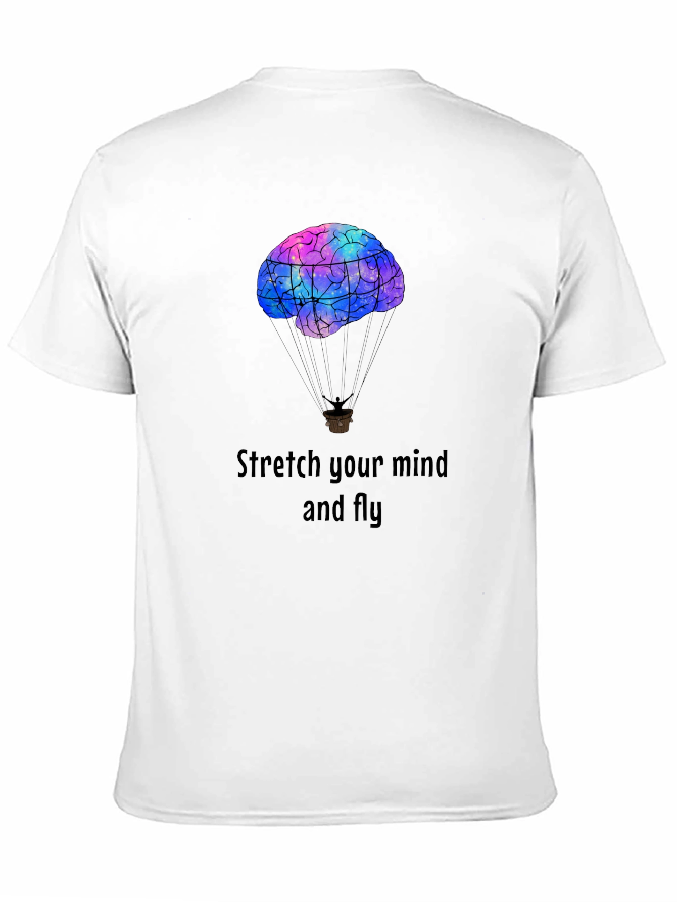 Stretch Your Mind Black Graphic T-Shirt