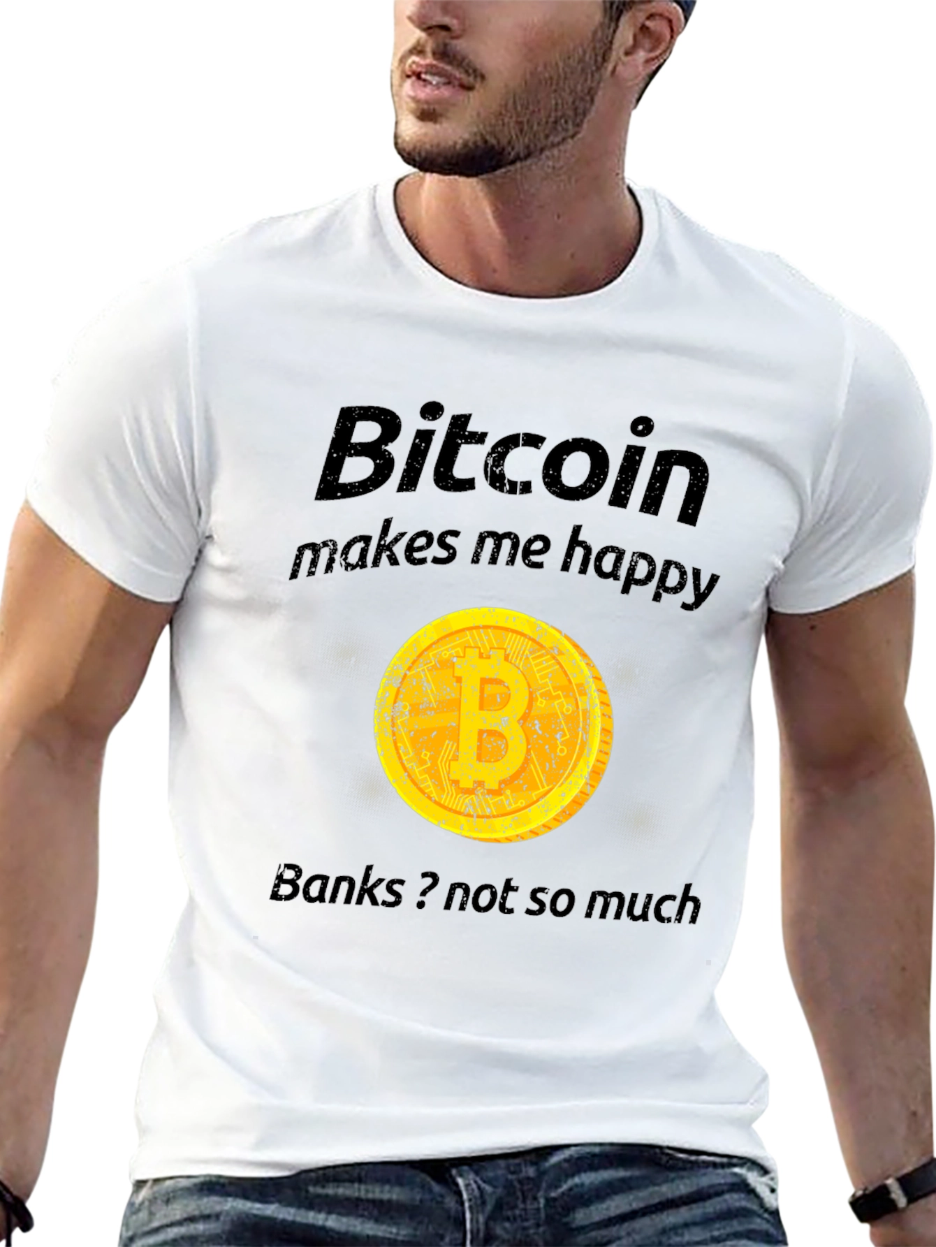 Bitcoin Makes Me Happy T-Shirt