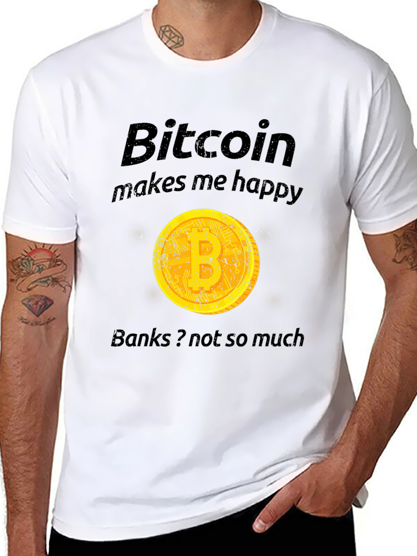 Bitcoin Makes Me Happy T-Shirt
