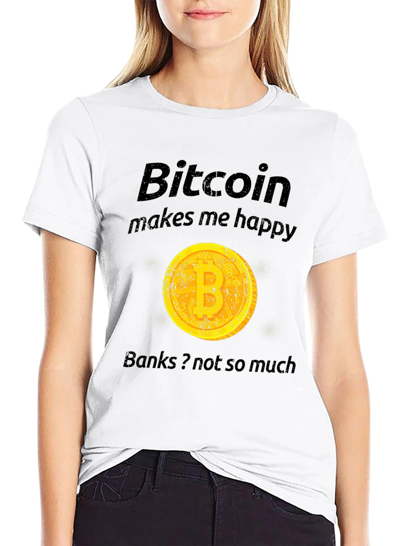 Bitcoin Makes Me Happy T-Shirt