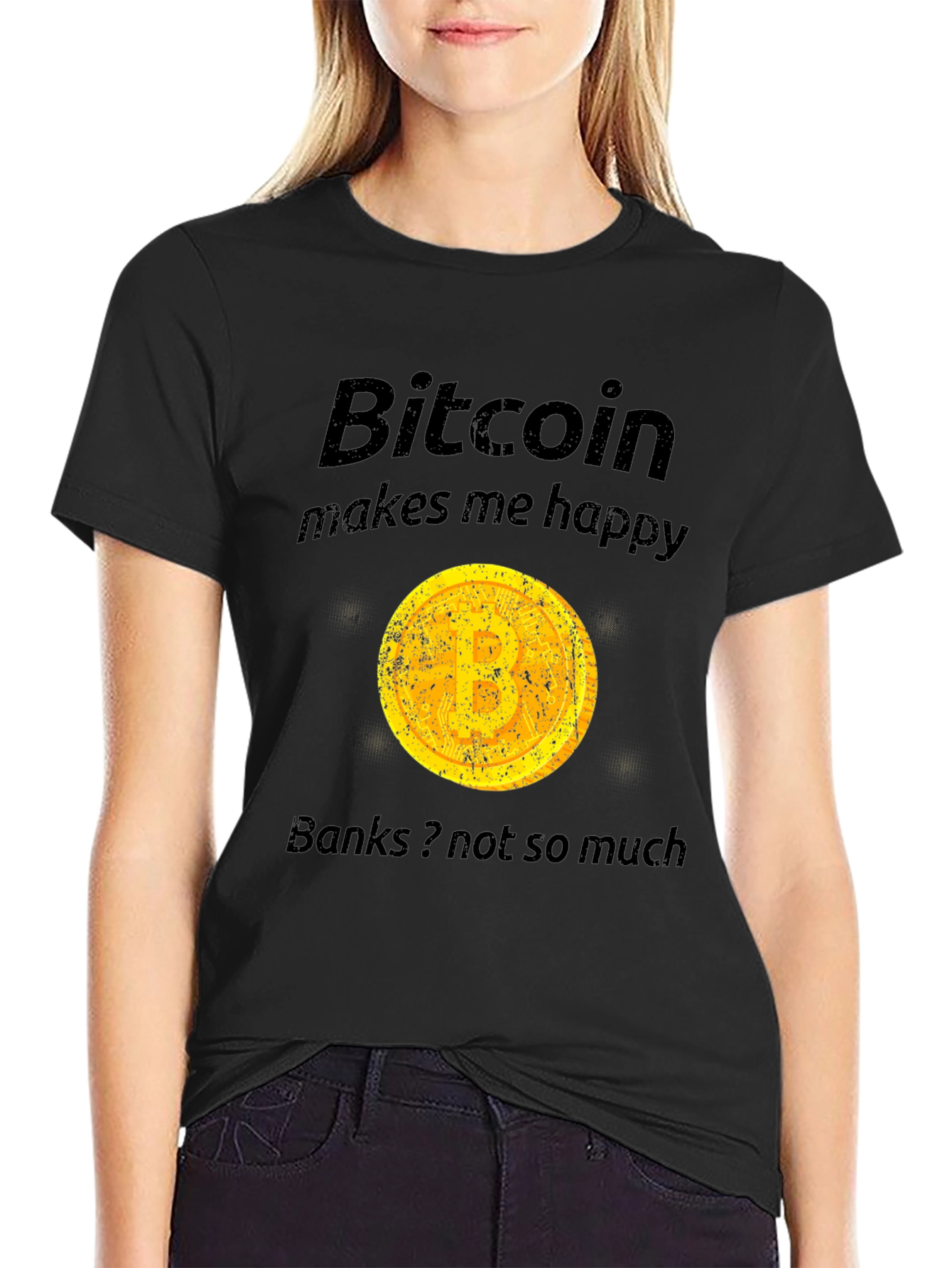 Bitcoin Makes Me Happy T-Shirt