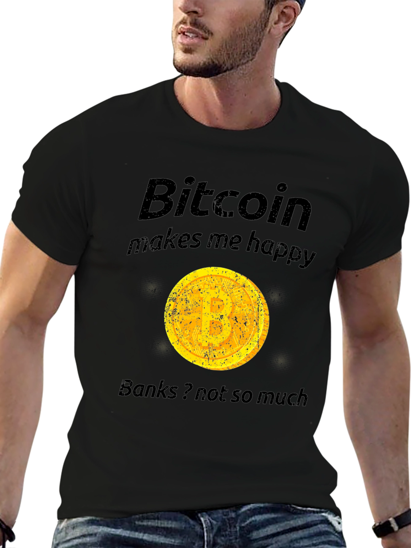 Bitcoin Makes Me Happy T-Shirt