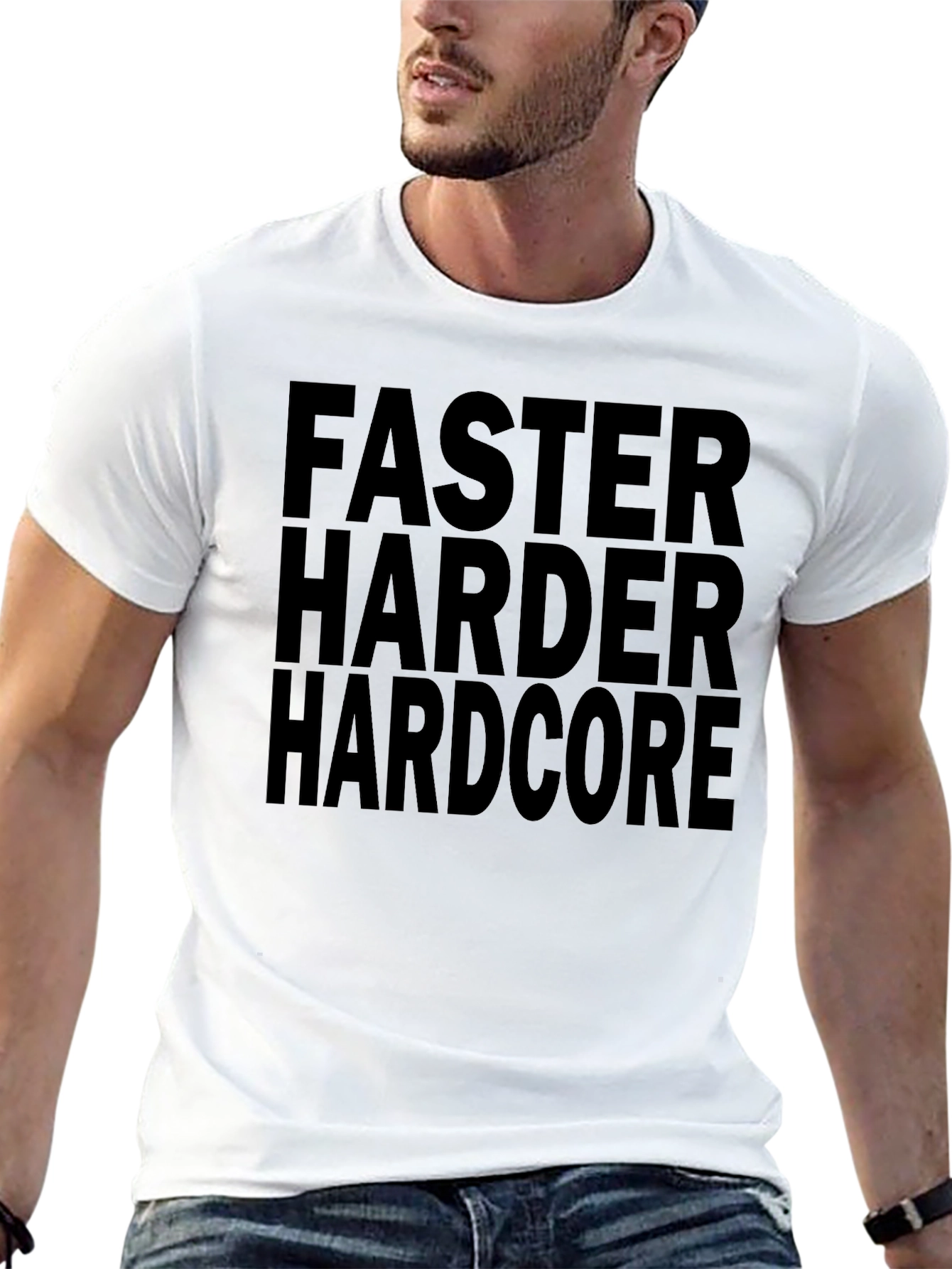 Faster Harder Hardcore Graphic Tee