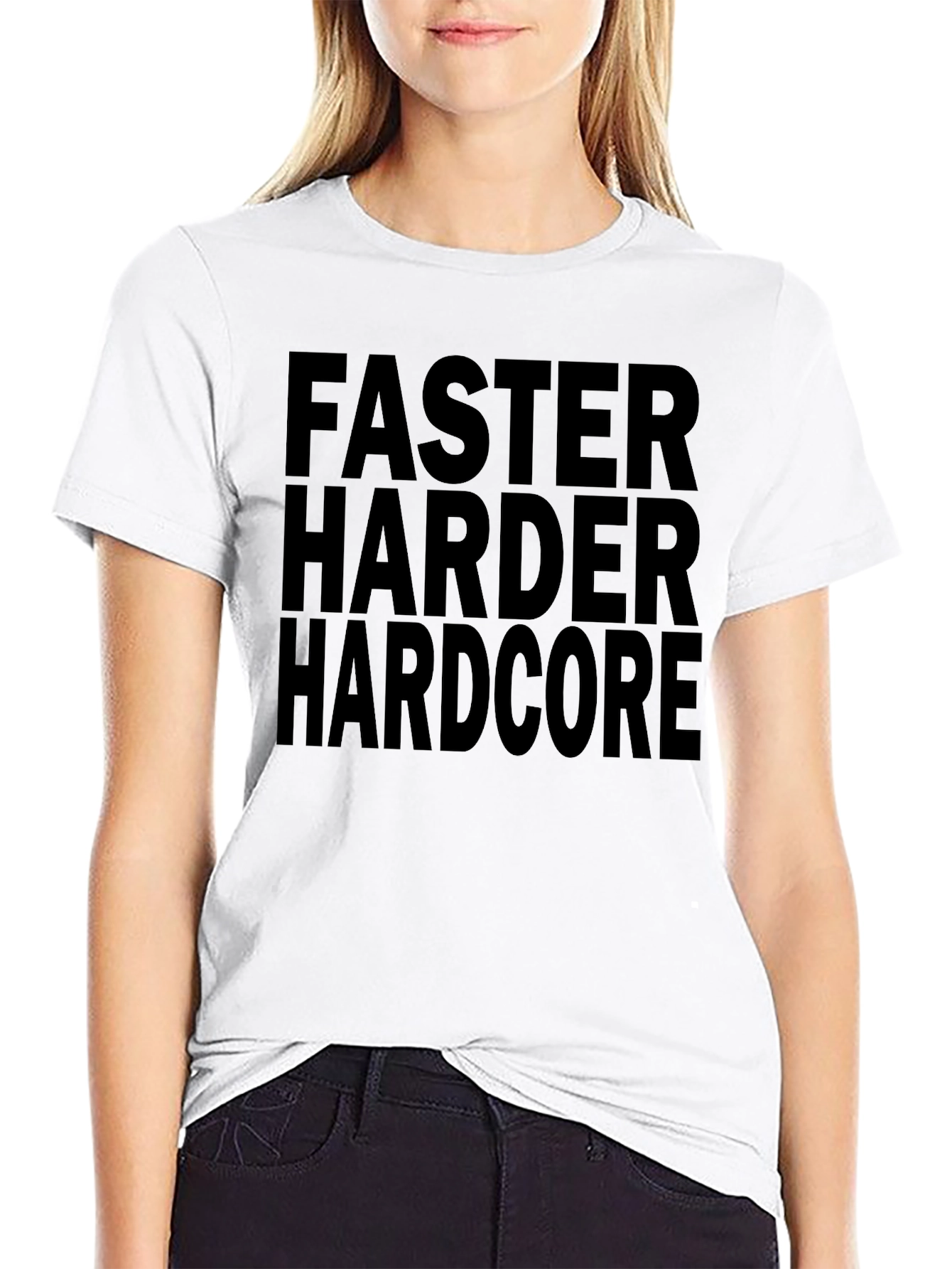 Faster Harder Hardcore Graphic Tee
