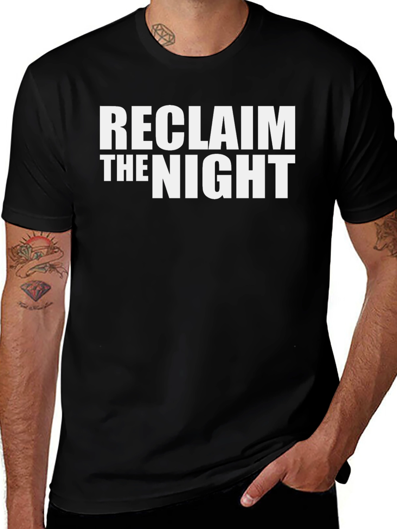 Reclaim The Night Graphic Tee - Bold Statement T-Shirt