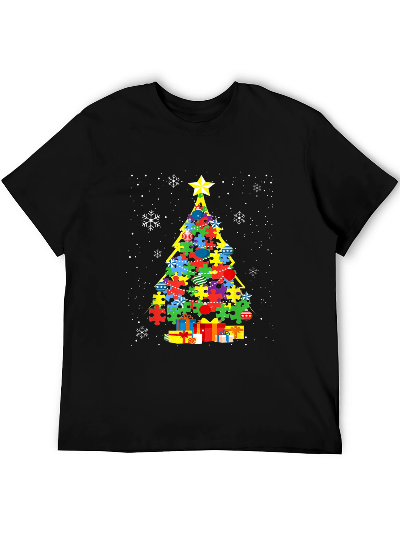 Autism Awareness Christmas Tree T-Shirt