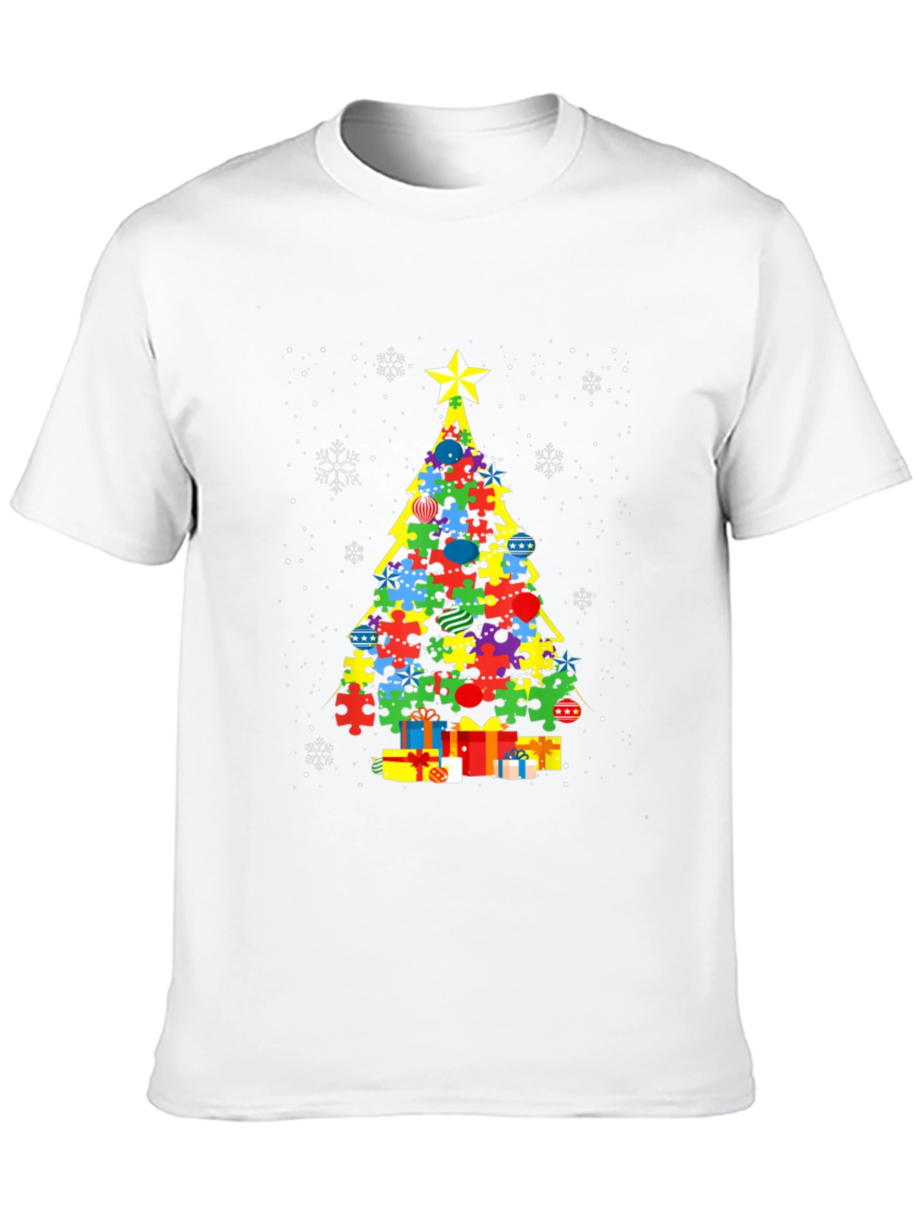 Autism Awareness Christmas Tree T-Shirt