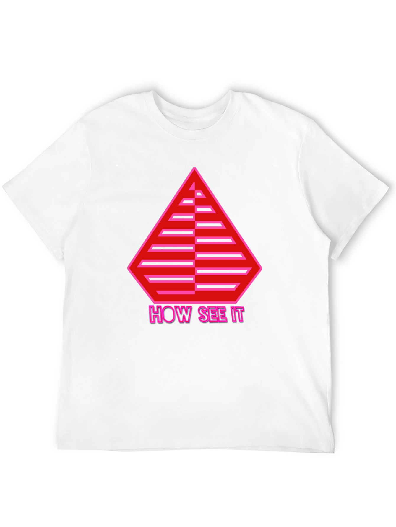 Geometric Graphic Tee - How See It Pyramid Design