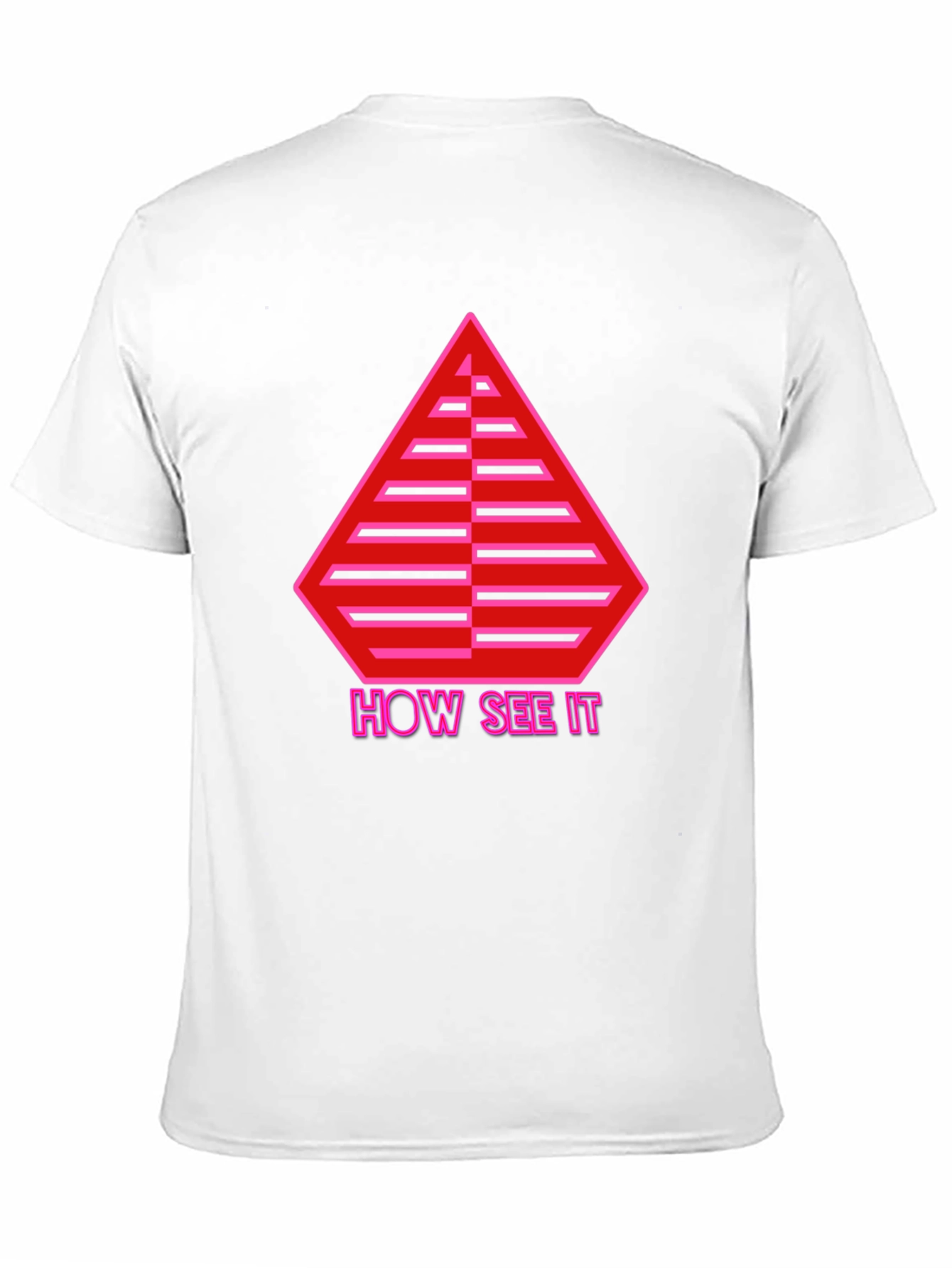 Geometric Graphic Tee - How See It Pyramid Design