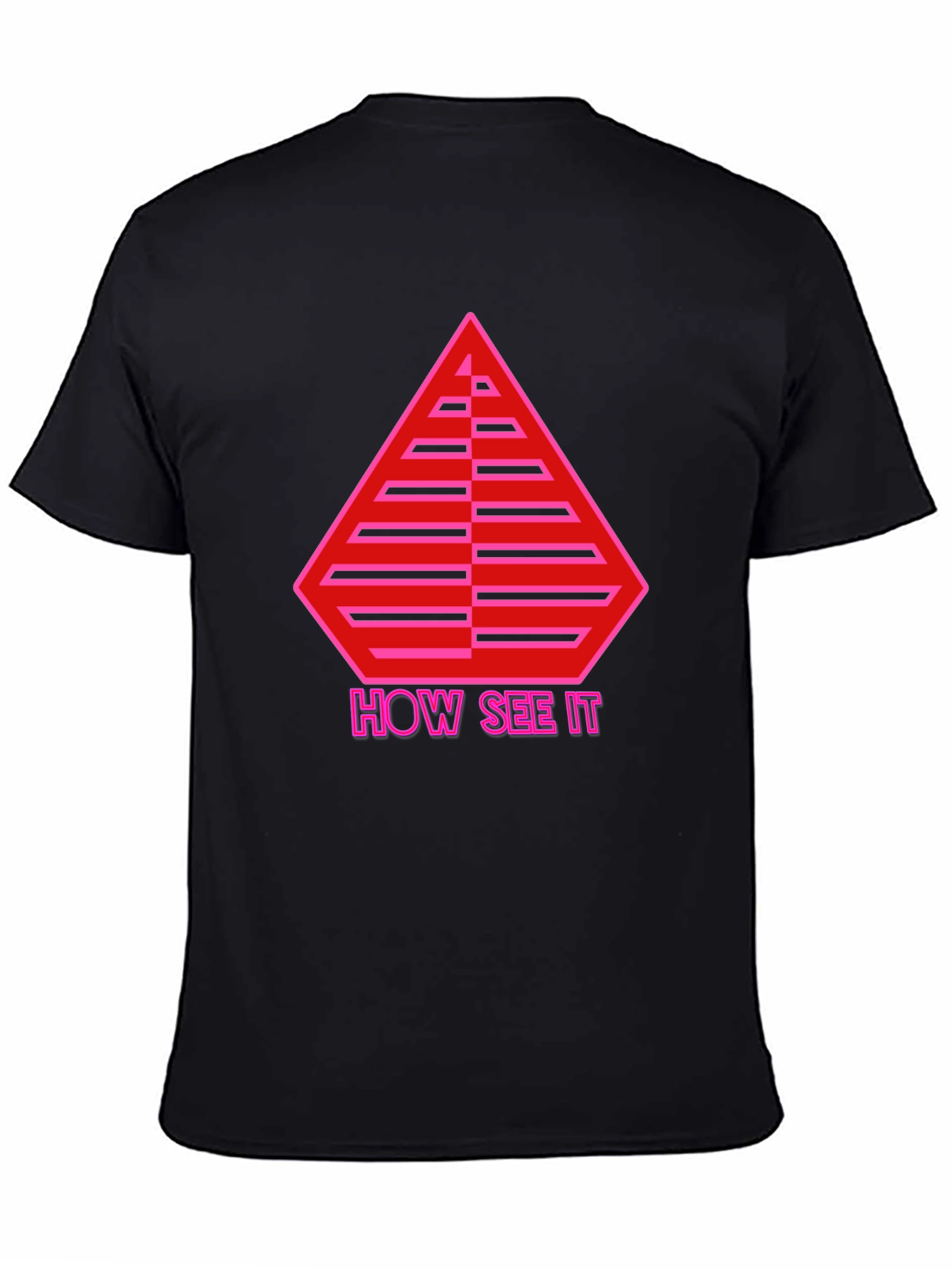 Geometric Graphic Tee - How See It Pyramid Design