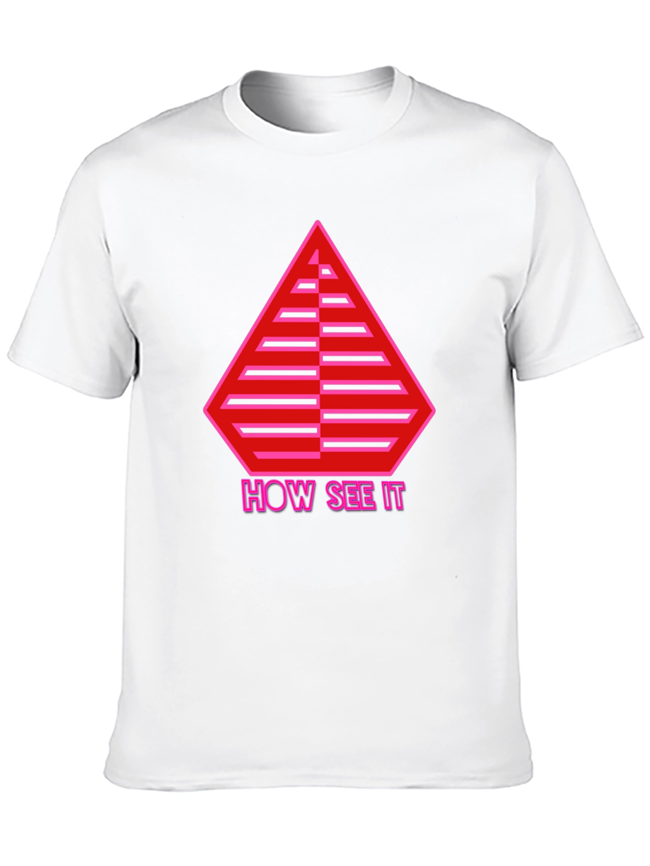 Geometric Graphic Tee - How See It Pyramid Design