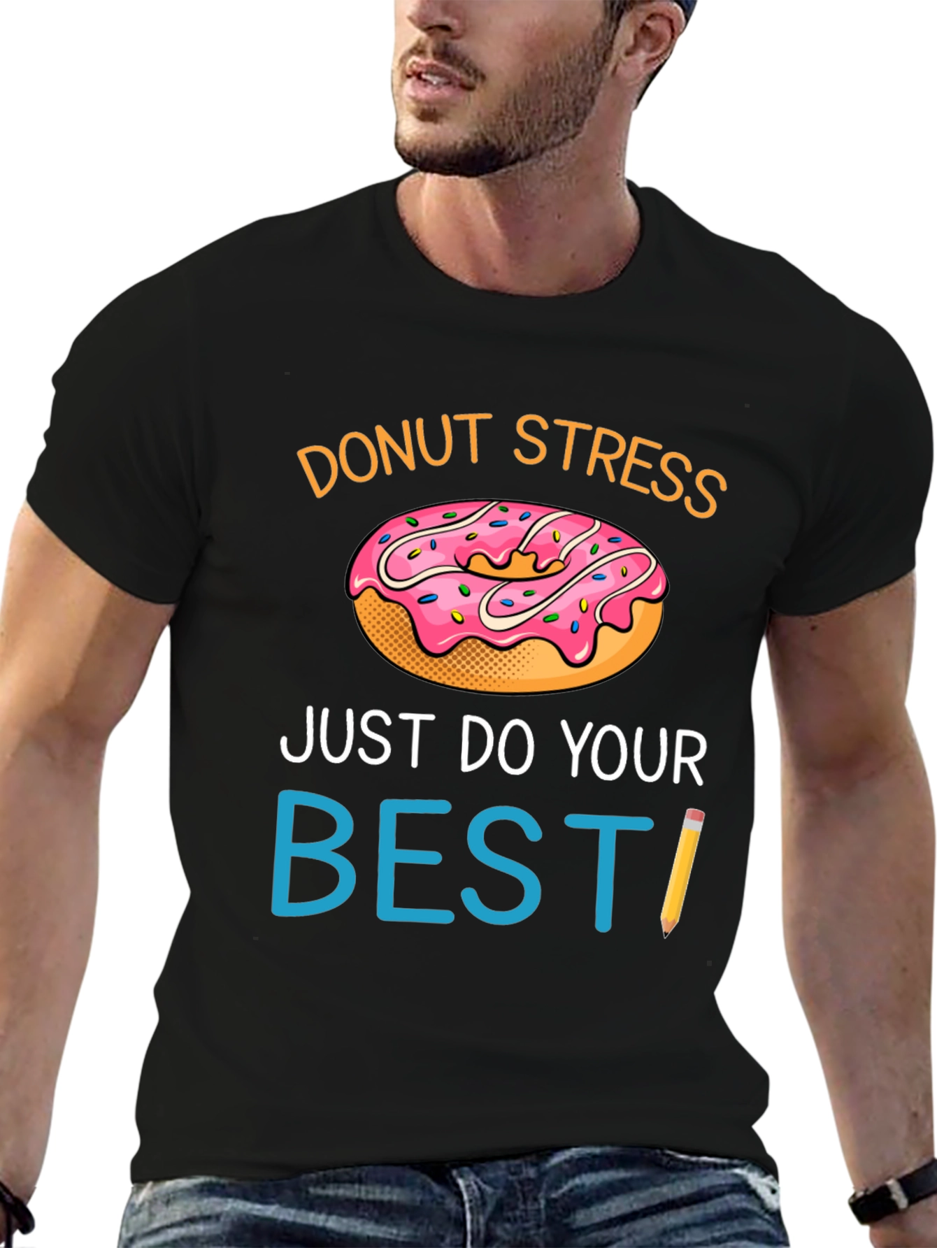 Donut Stress T-Shirt - Funny Graphic Tee