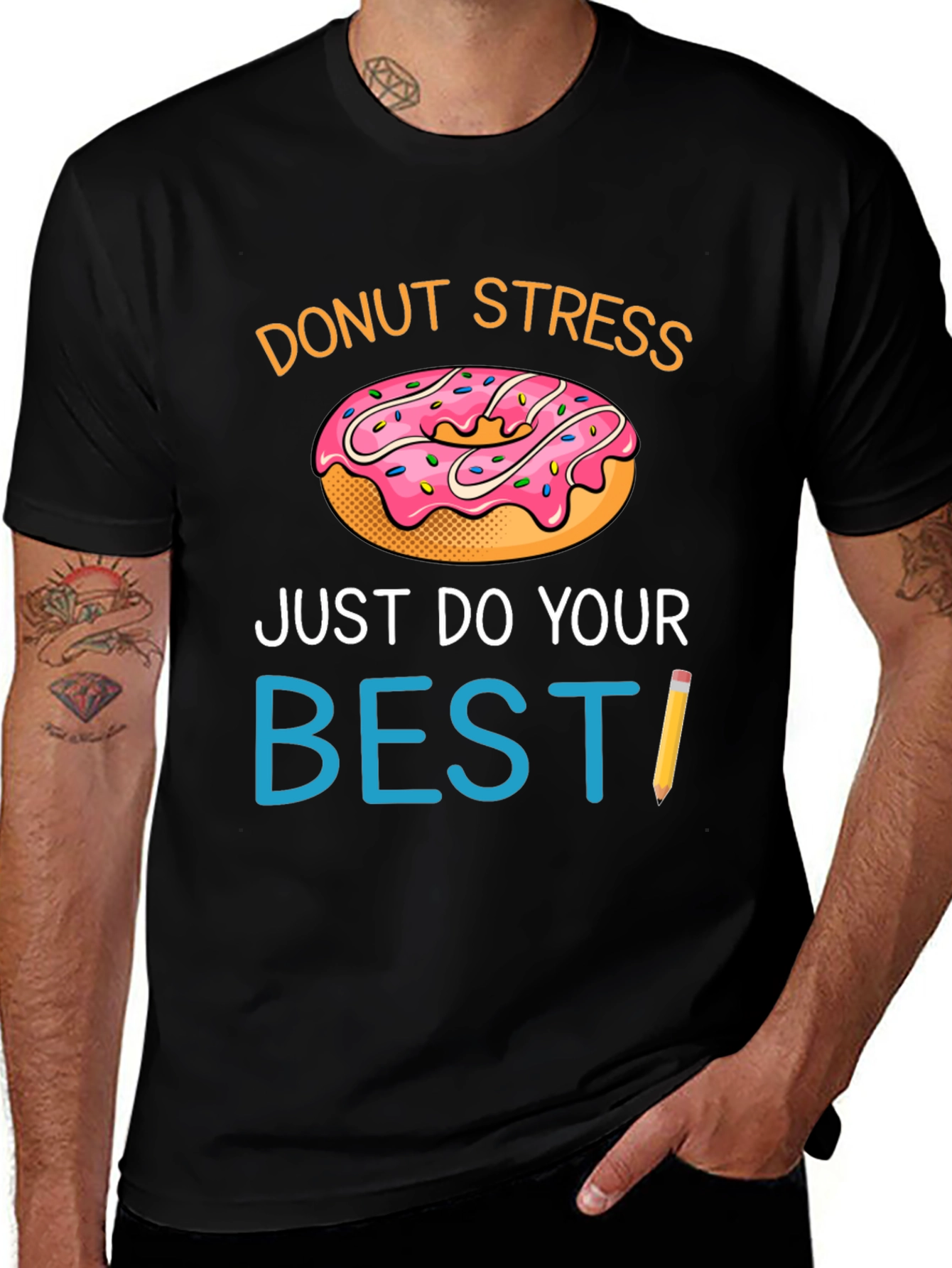 Donut Stress T-Shirt - Funny Graphic Tee