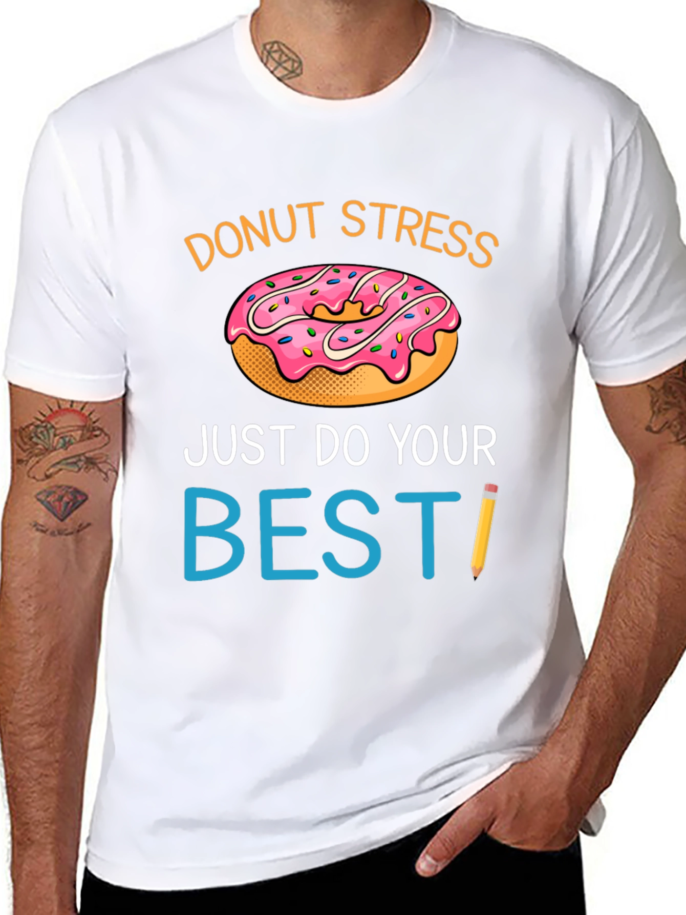 Donut Stress T-Shirt - Funny Graphic Tee
