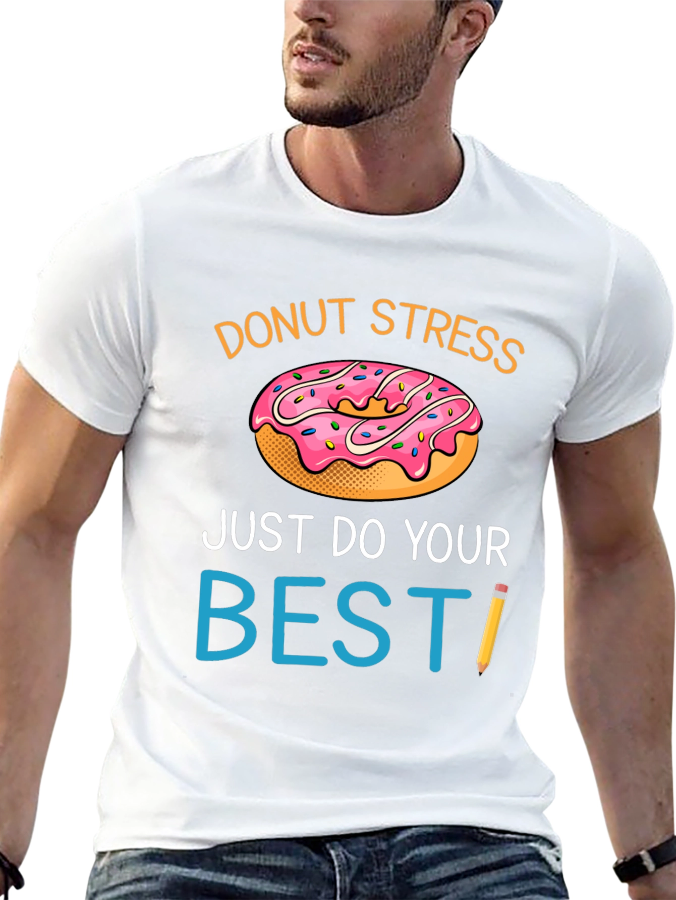 Donut Stress T-Shirt - Funny Graphic Tee