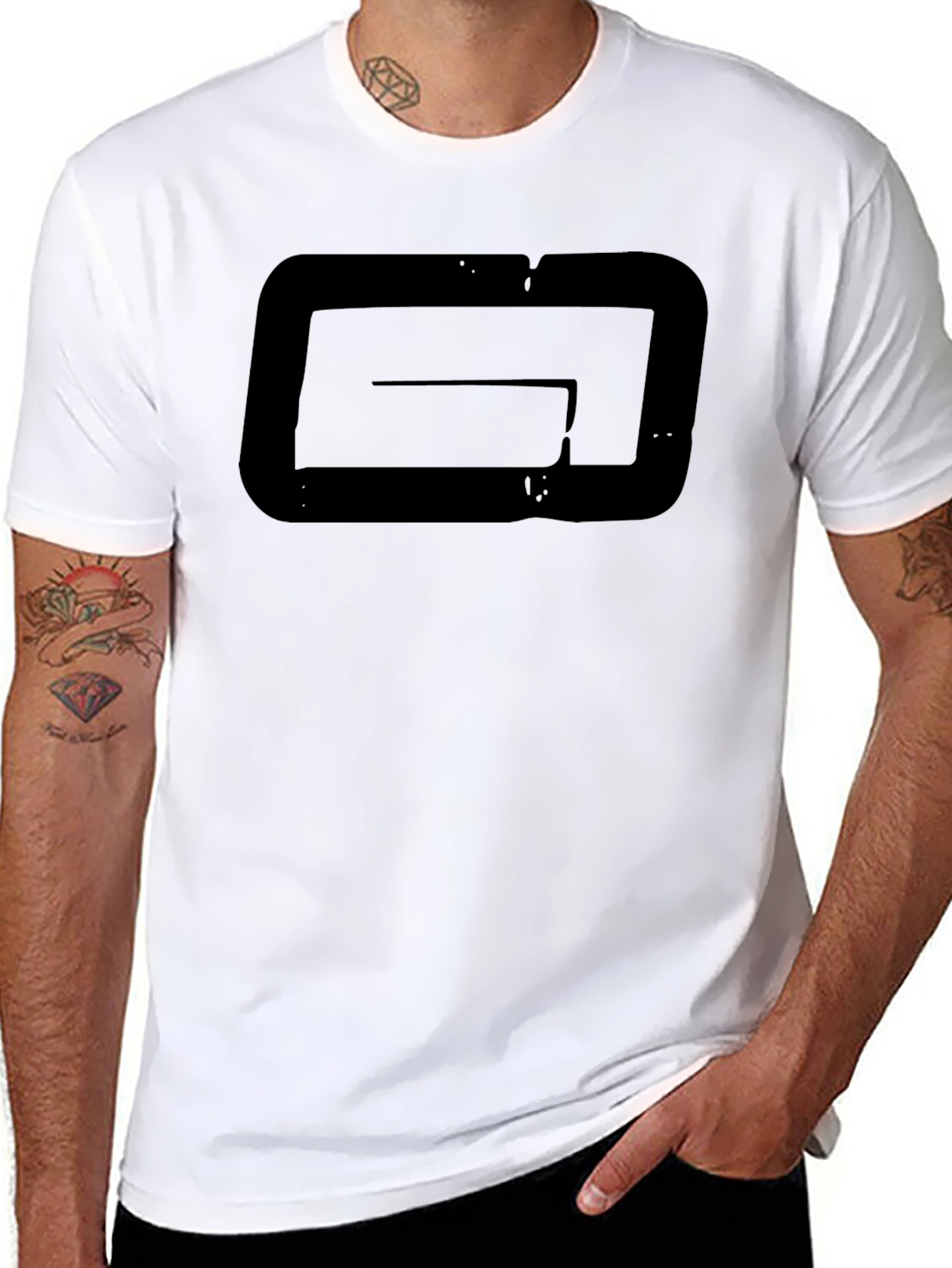 Bold Black G Logo T-Shirt - Stylish Mens Apparel