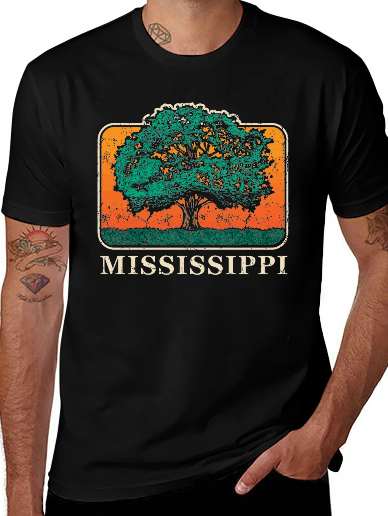 Mississippi Tree Graphic T-Shirt