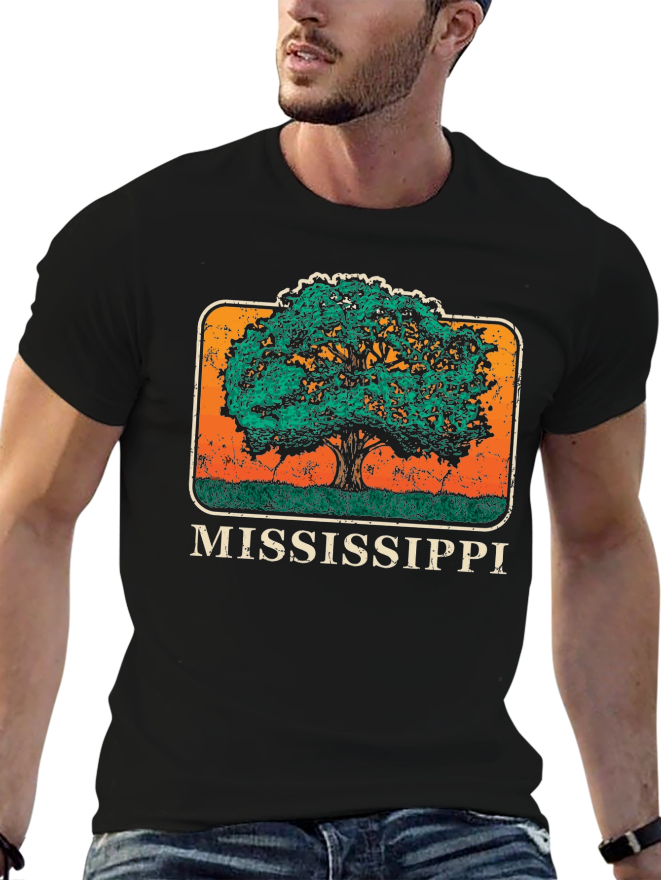 Mississippi Tree Graphic T-Shirt