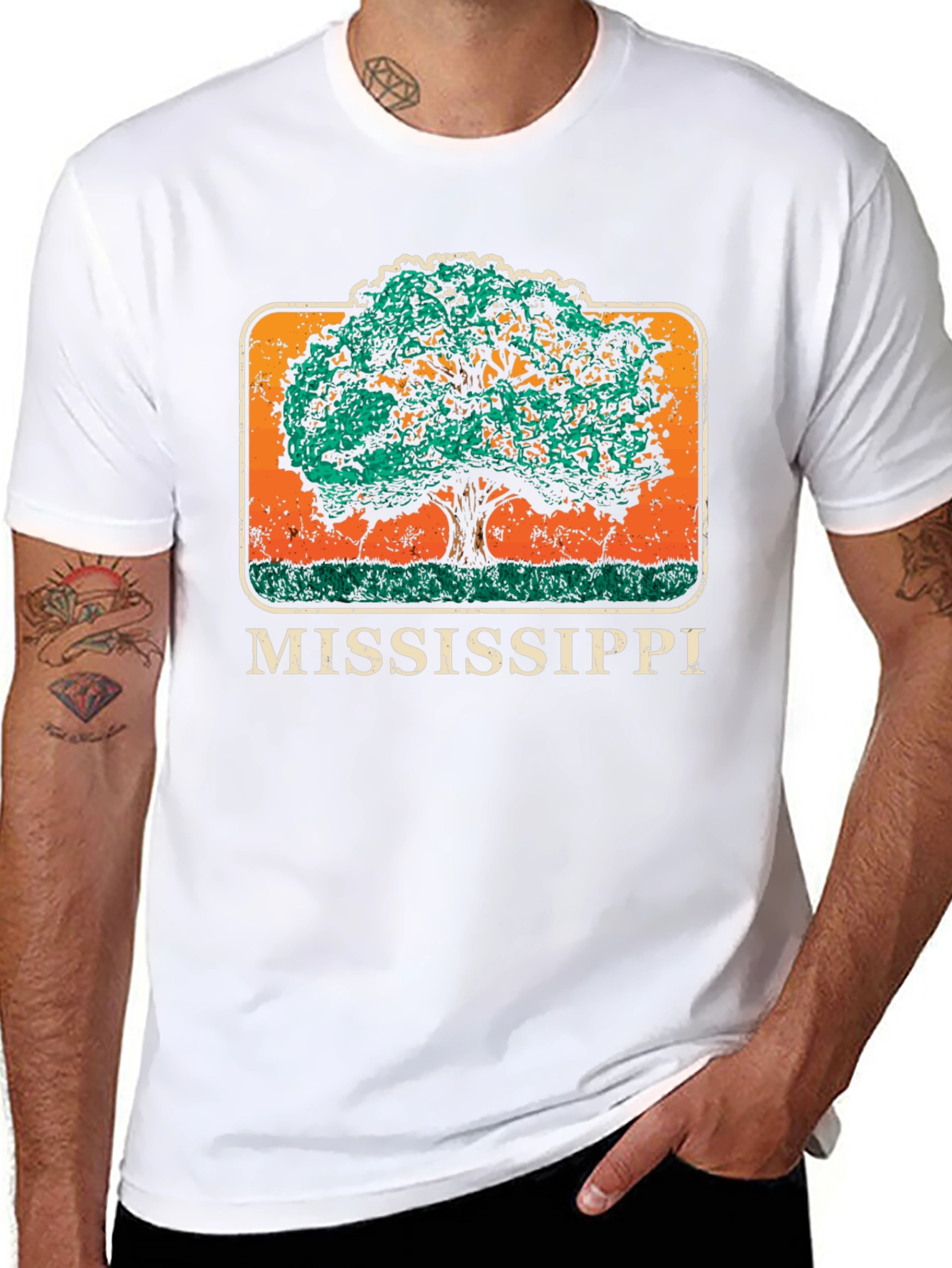 Mississippi Tree Graphic T-Shirt